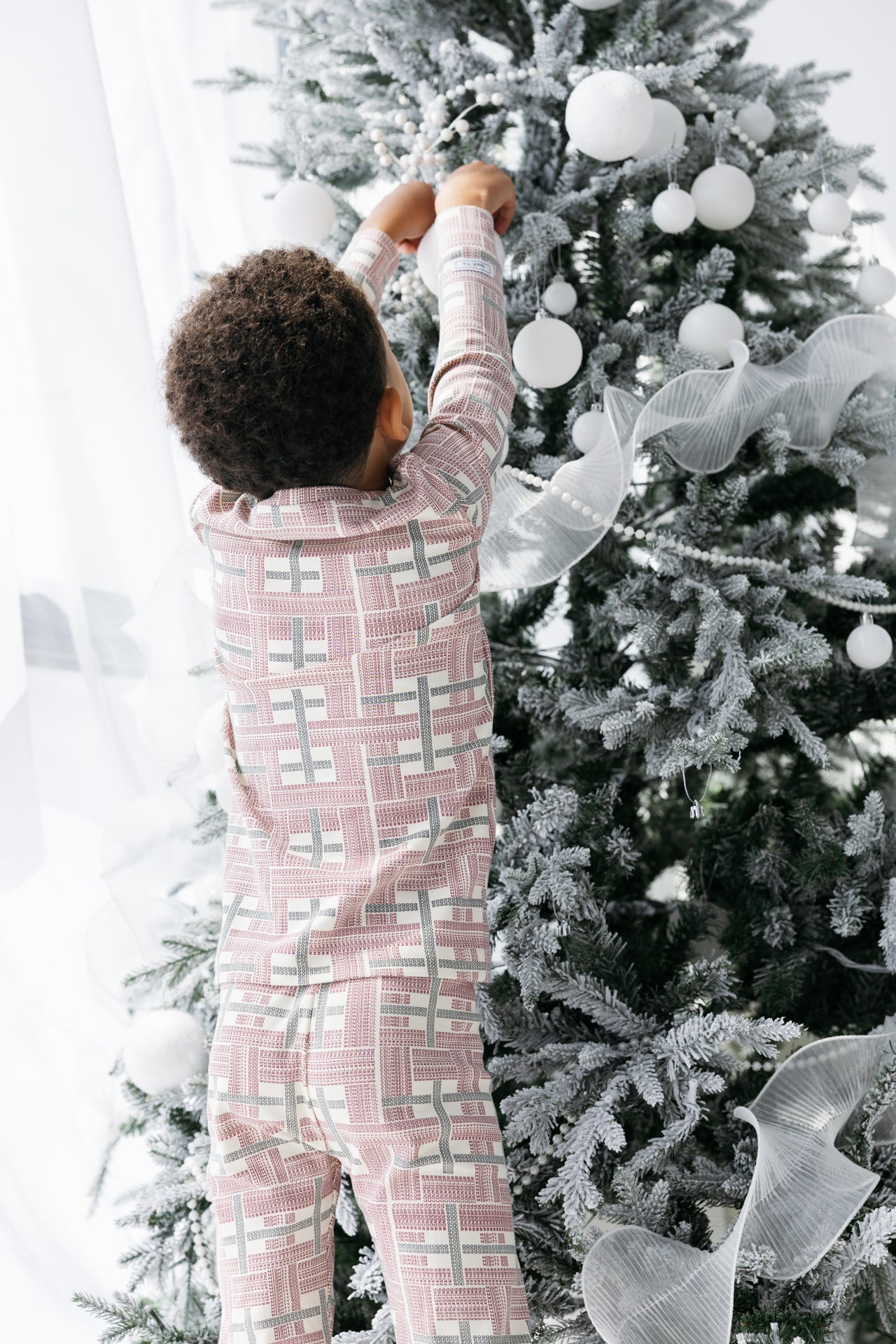 Prophecy Plaid Pj Long Sleeve Set Cotton