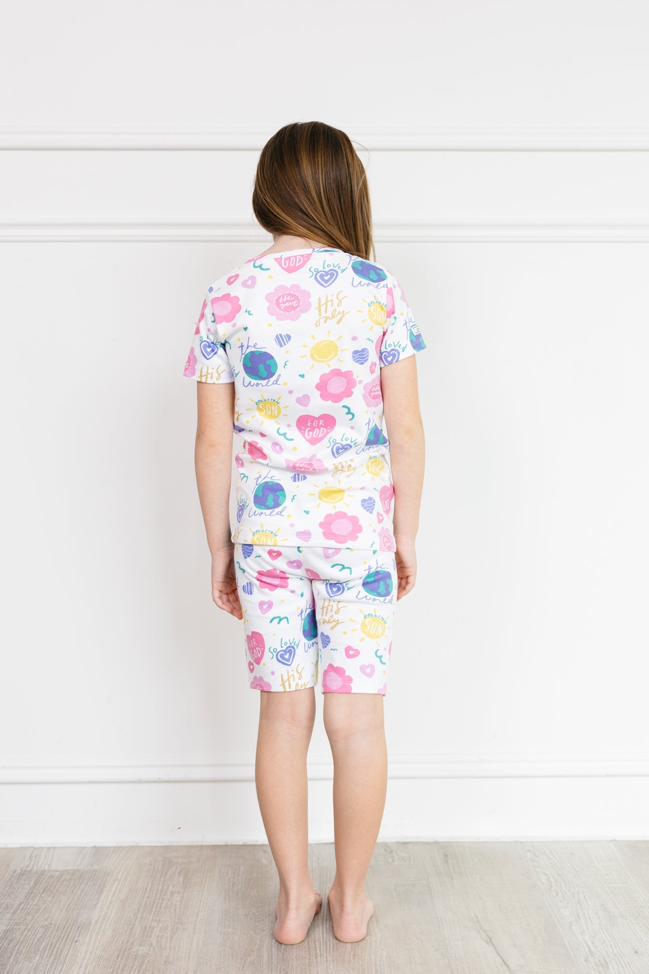 For God So Loved The World Pj Shorts Set Cotton