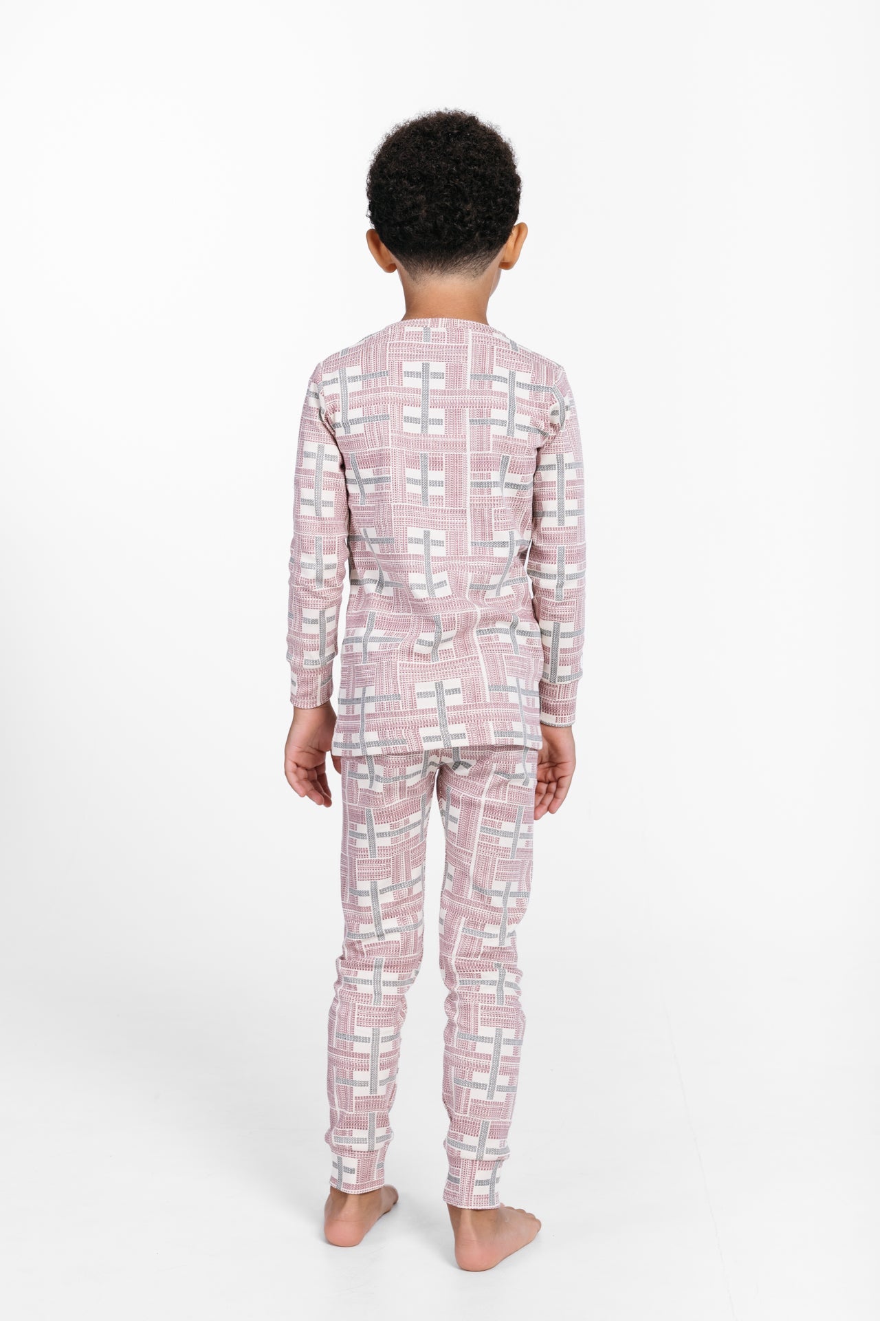 Prophecy Plaid Pj Long Sleeve Set Cotton