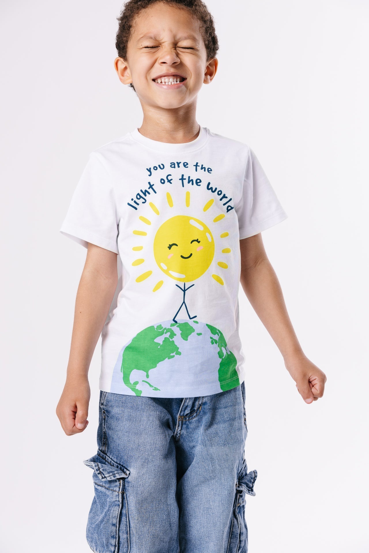 Light Of The World Short Sleeve T-shirt Cotton