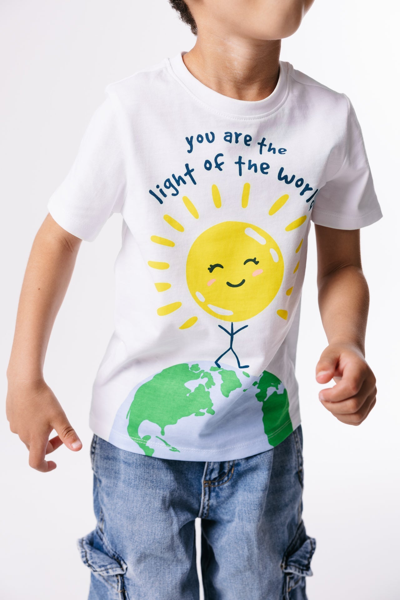 Light Of The World Short Sleeve T-shirt Cotton