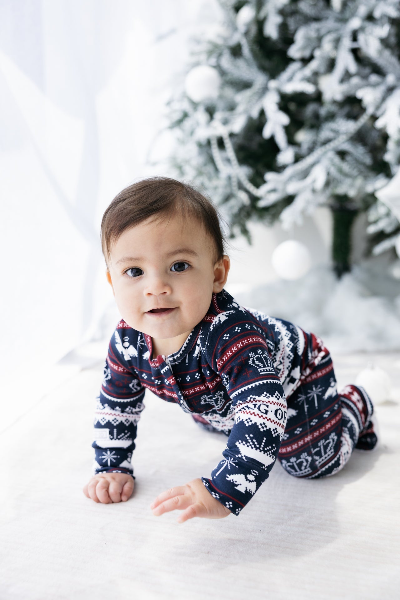 King Of Kings Midnight Blue Footed Onesie Cotton