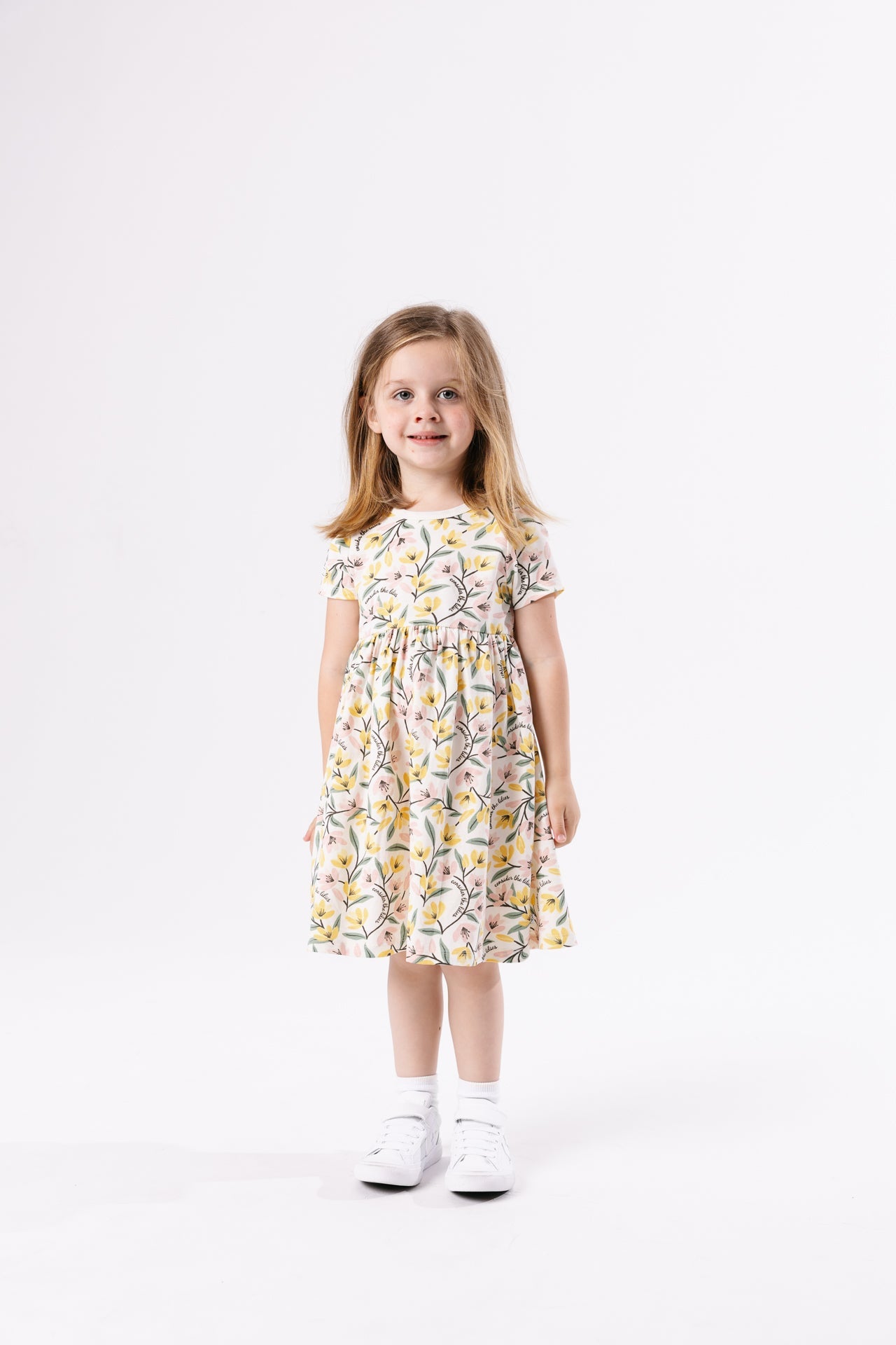Consider The Lilies Twirl Dress Cotton