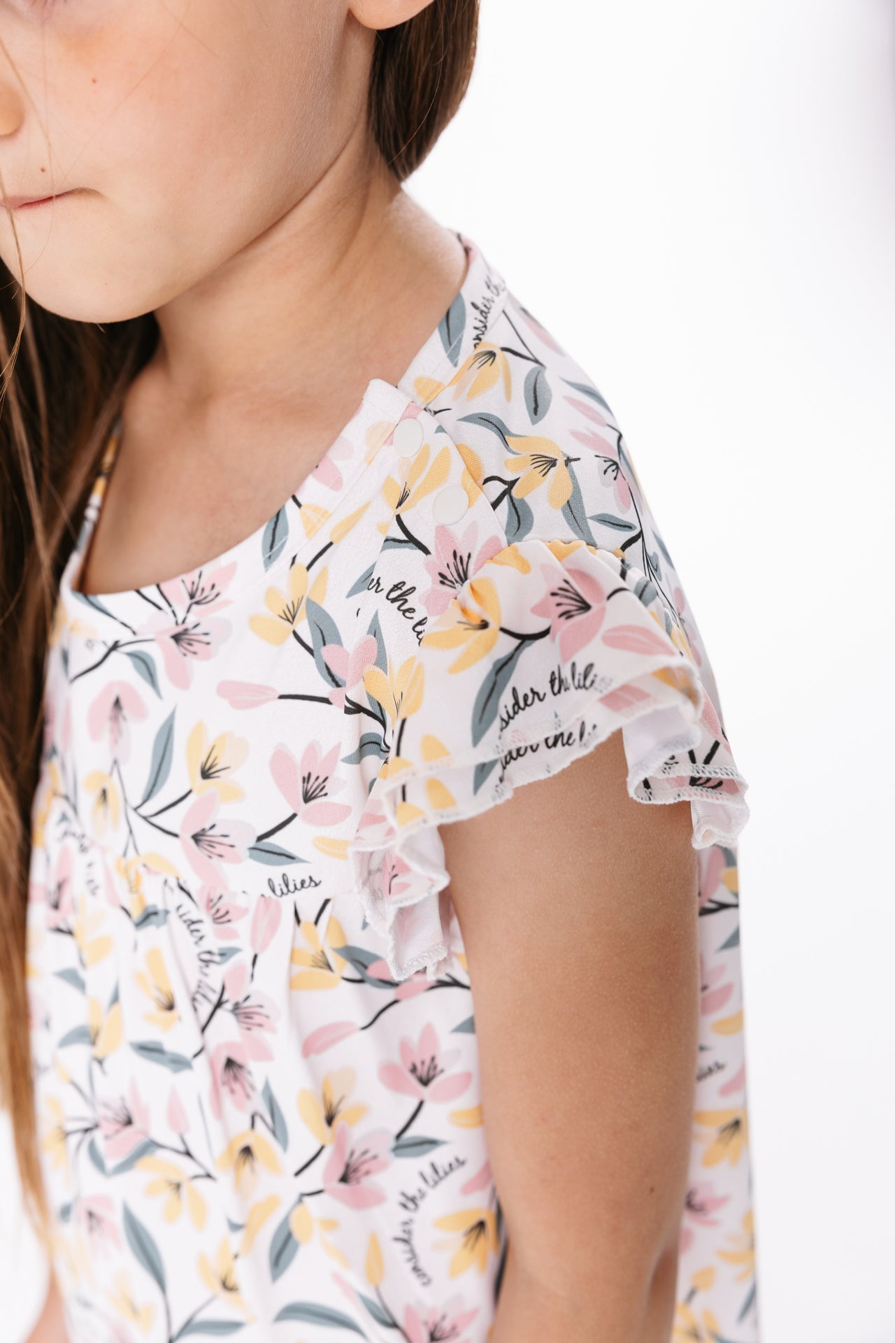 Consider The Lilies Pj Girls Nightgown Polyester