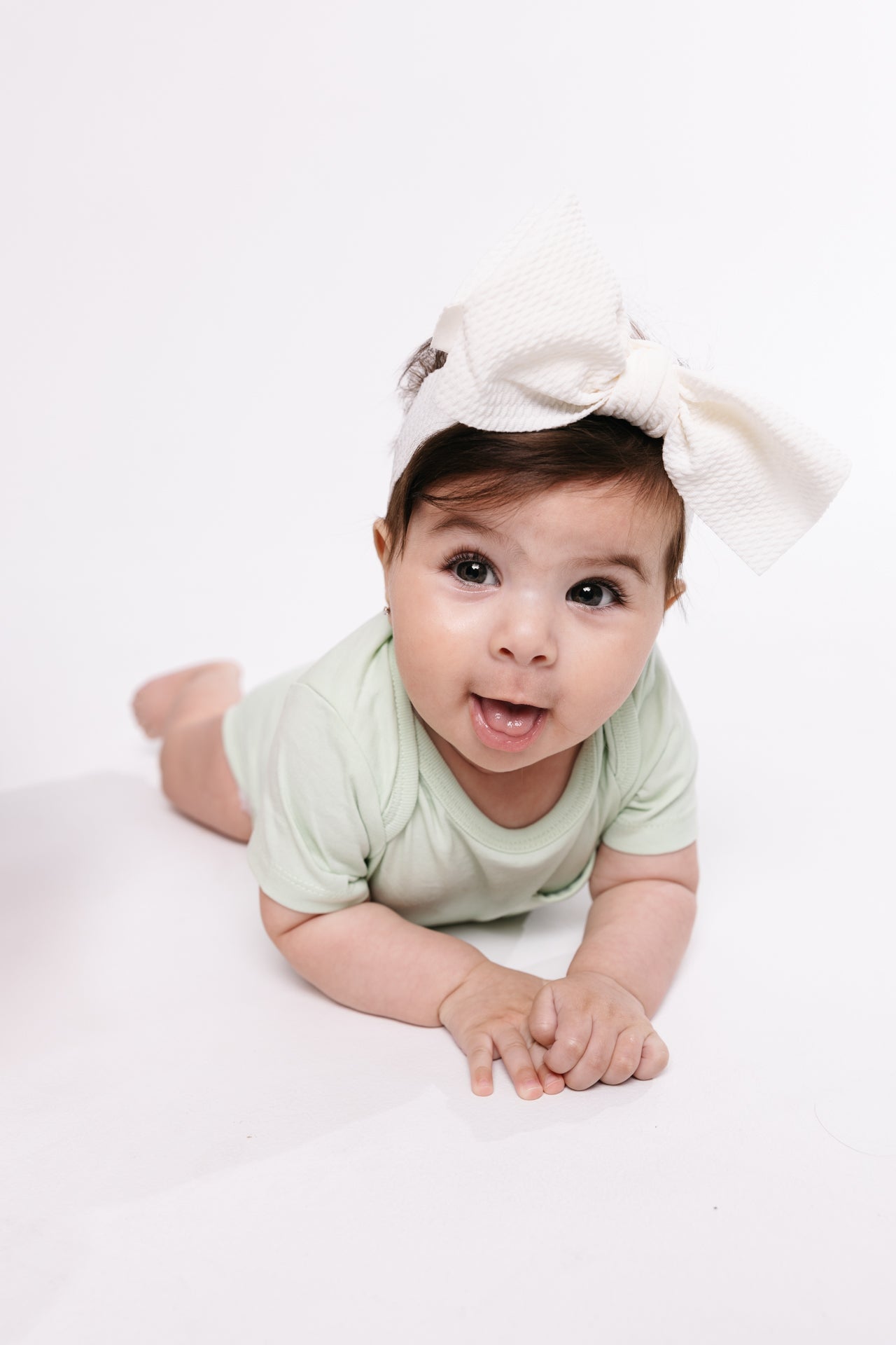 Pistachio Prayer Pocket Short Sleeve Bodysuit Cotton