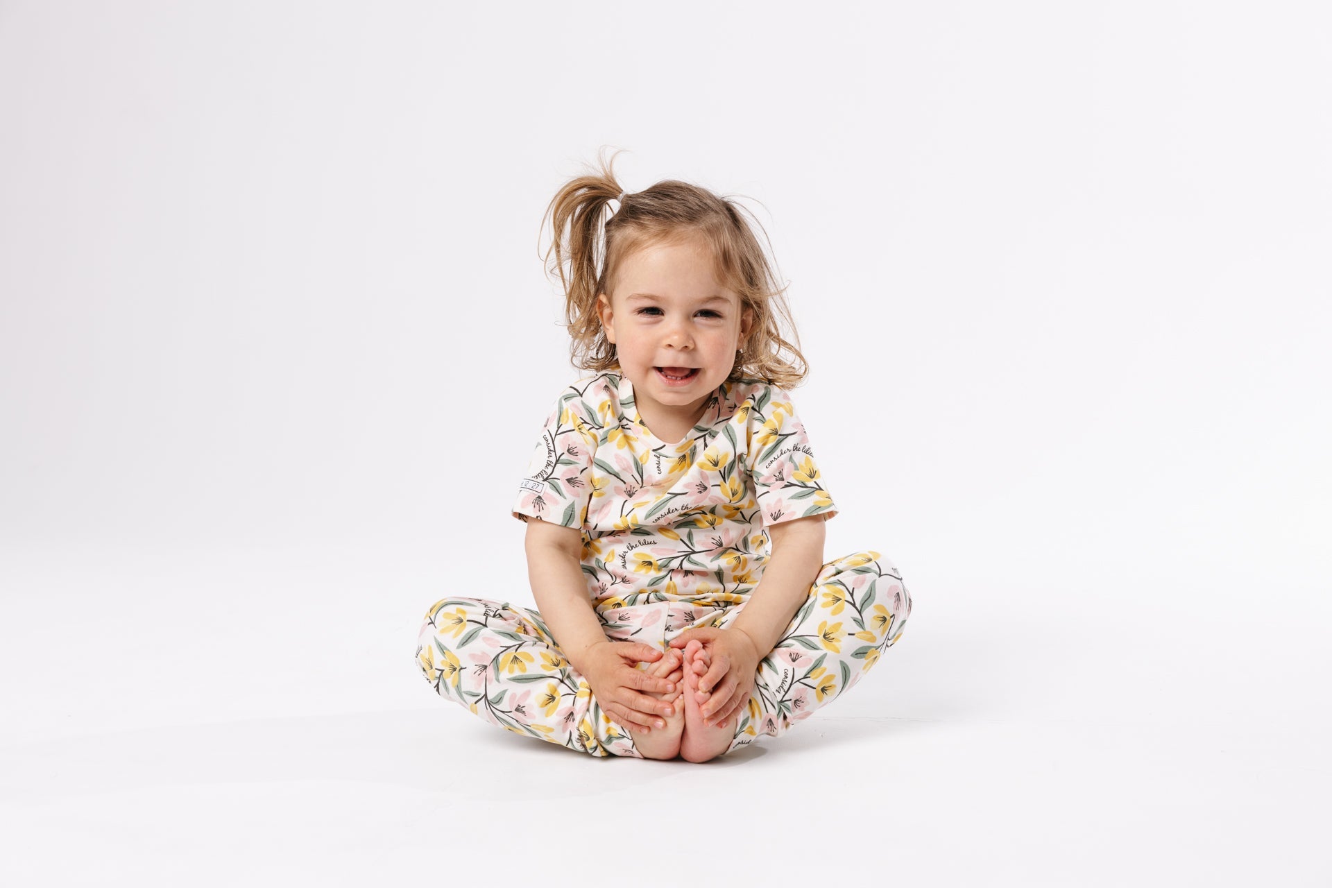 Consider The Lilies Short Sleeve Set Cotton