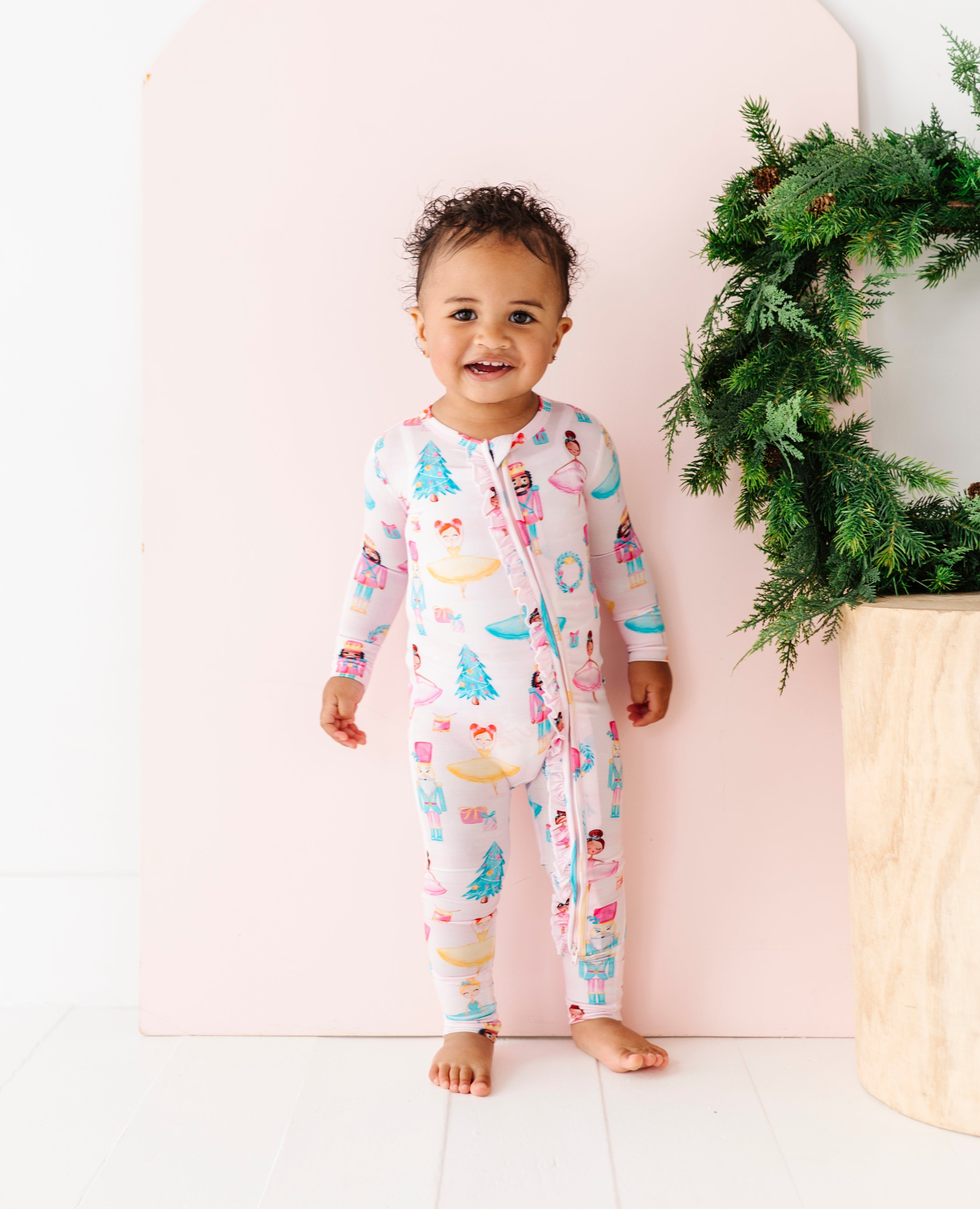 Sugarplum Ruffle Convertible Romper