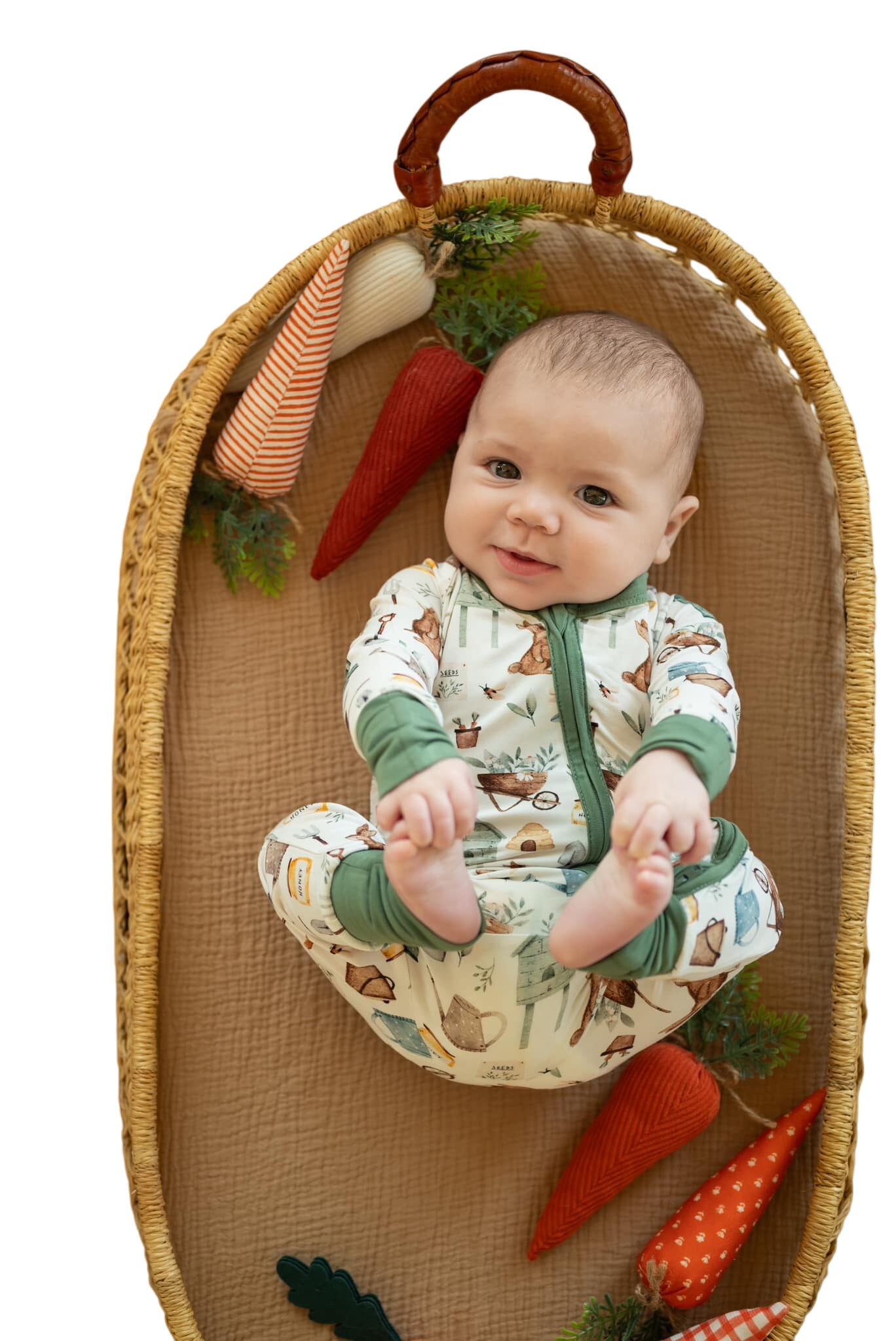 Cottontail Garden Bamboo Zippy Romper