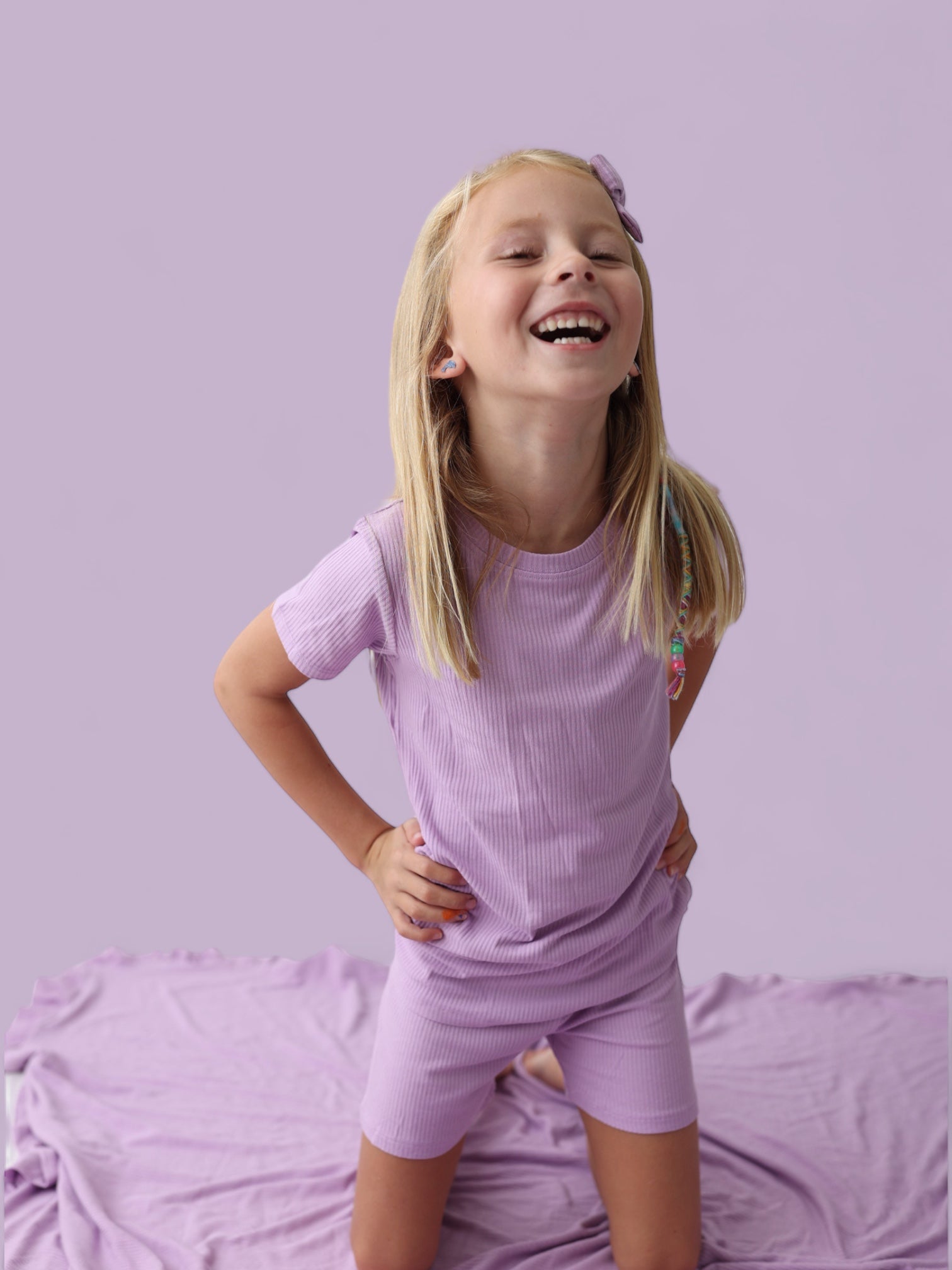 Amethyst Rib Dream Short Set