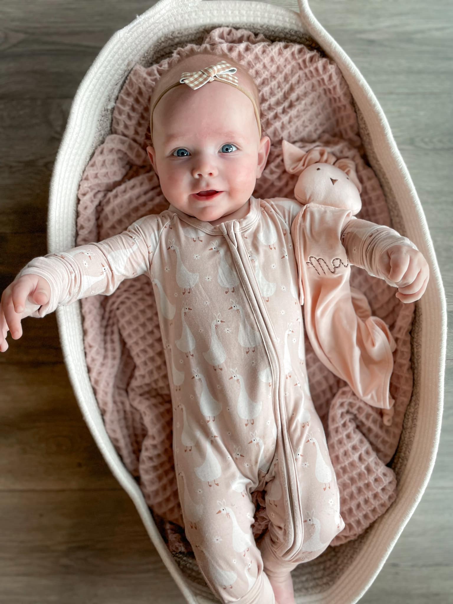 Silly Goose On The Loose Bamboo Zippy Romper