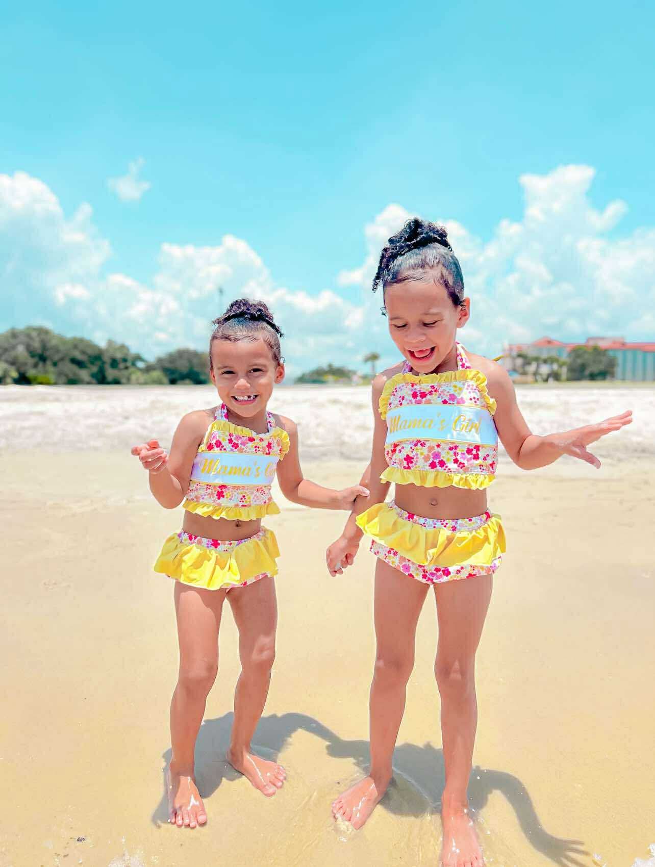 Mamas Girl Floral Two Piece Swimsuit