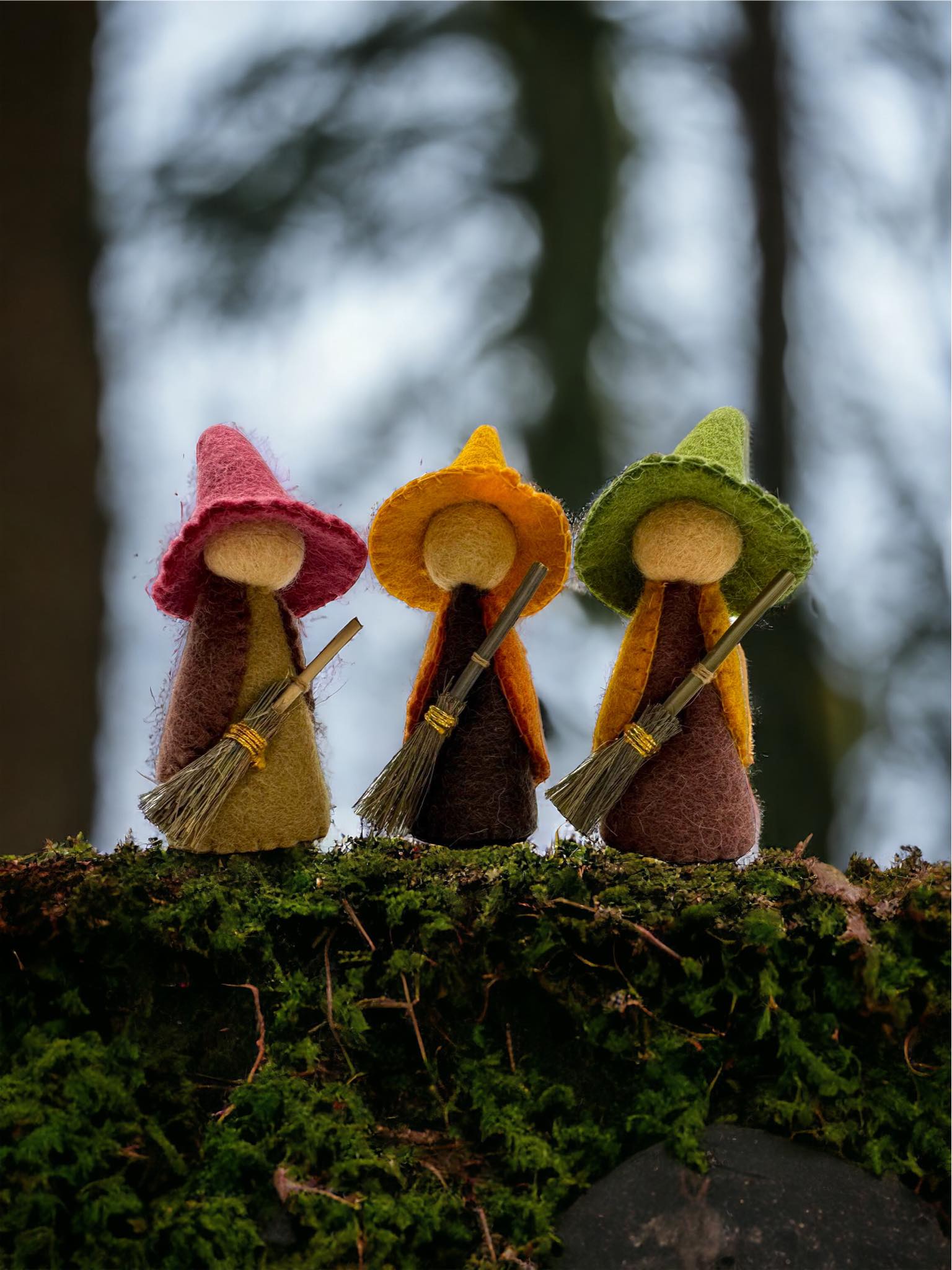 handmade In Nepal 100% Wool Felt Foods Play Set For Pretend Cooking And Farmer's Market Play