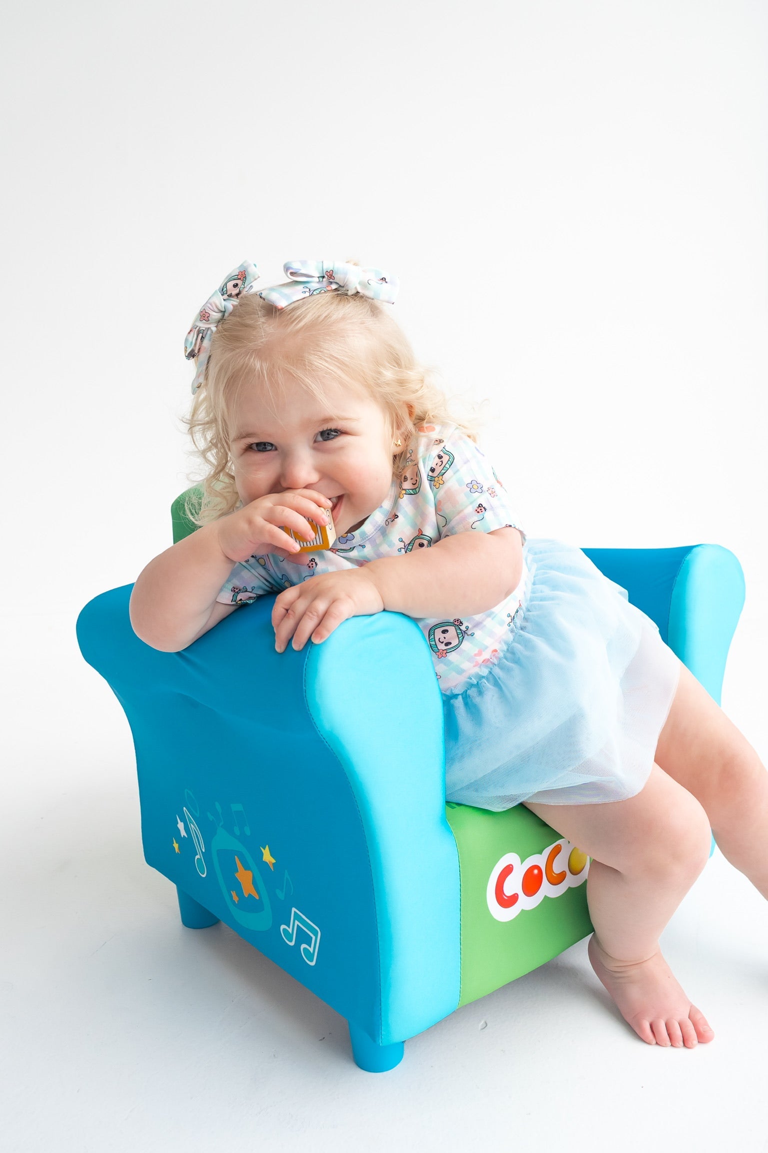 Cocomelon X Dream Big Little Co Springtime Melon Dream Tutu Short Sleeve Bodysuit Dress