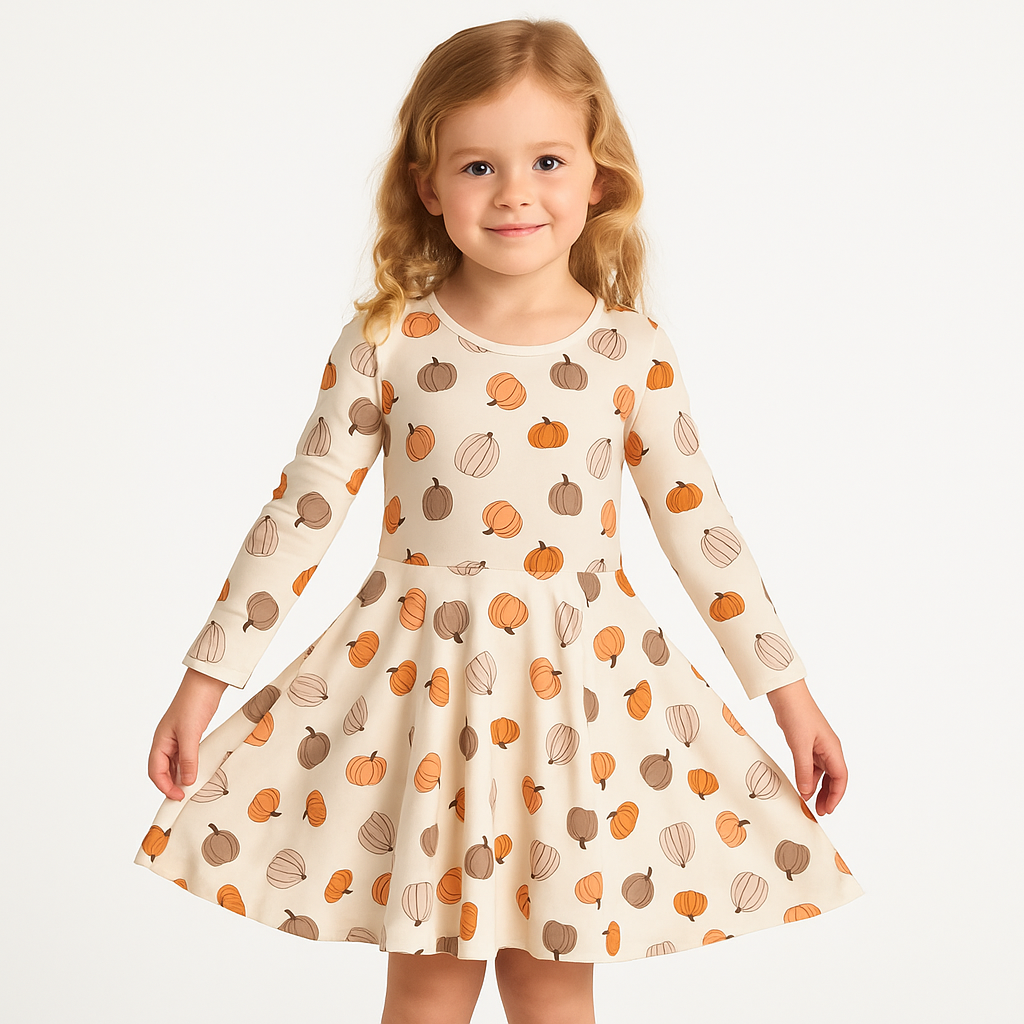 Pumpkins Beige (bodysuit Dress)