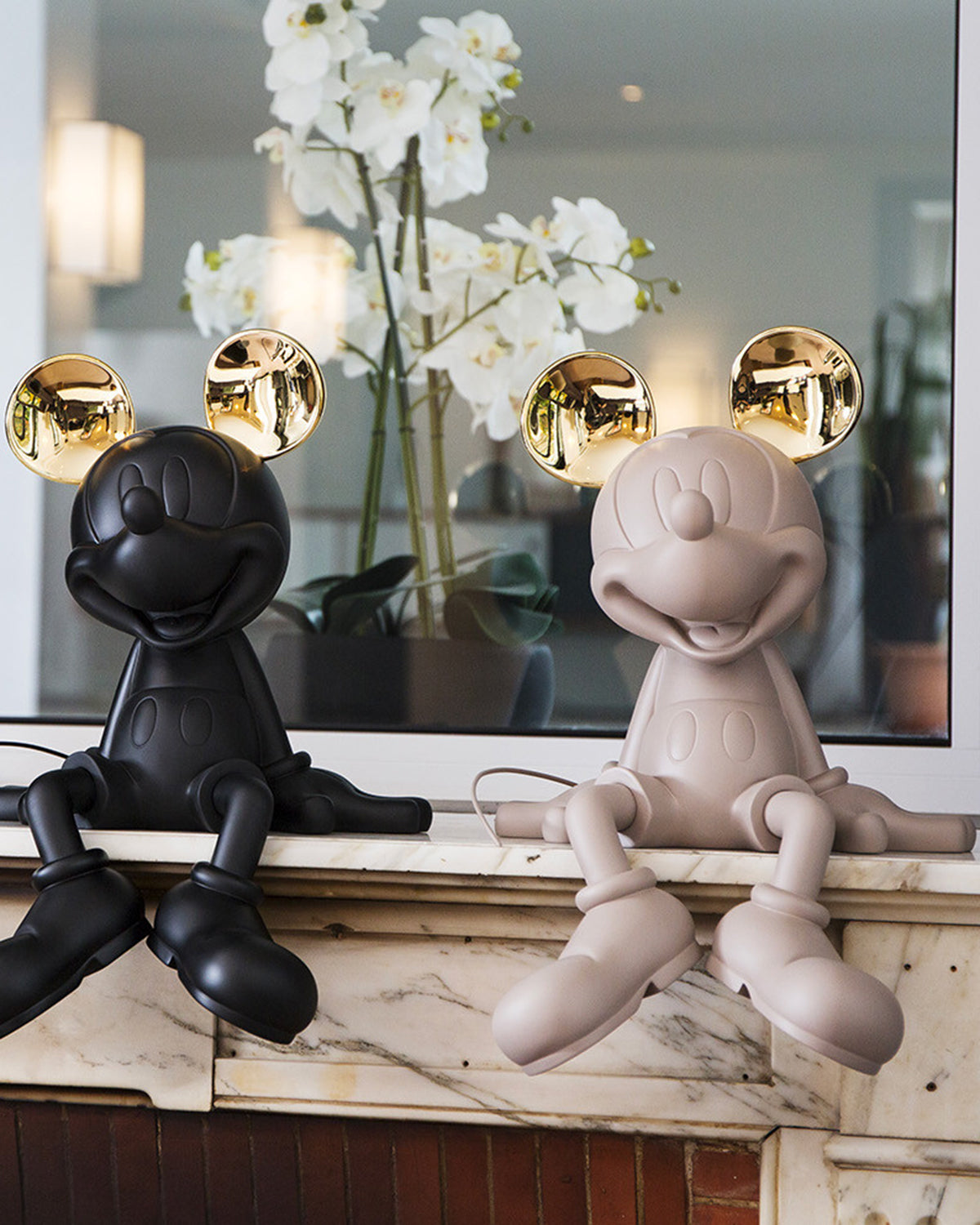 Mickey Mouse Take 2 Taupe & Gold 19in