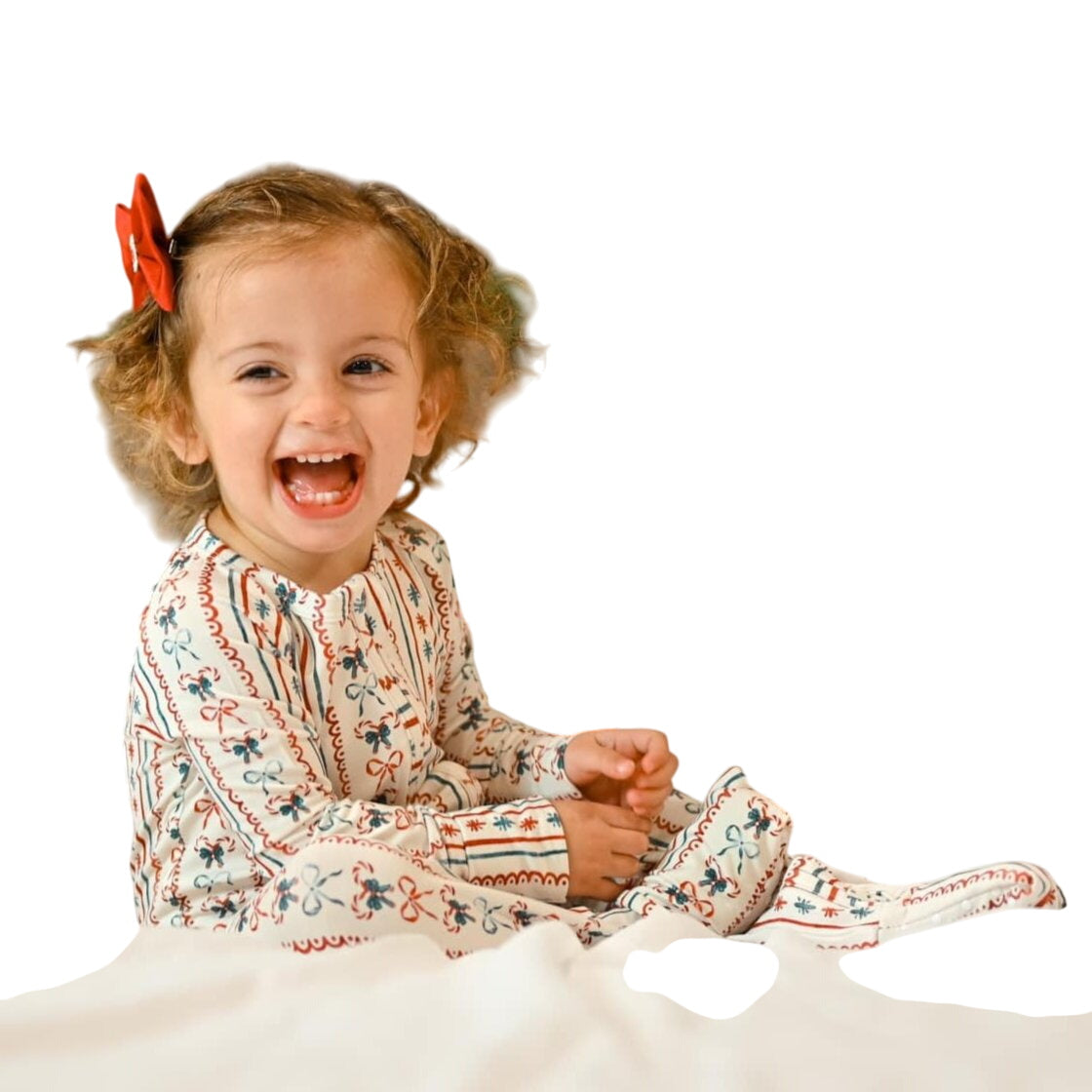 Candy Cane Lane Bamboo Zippy Pajamas