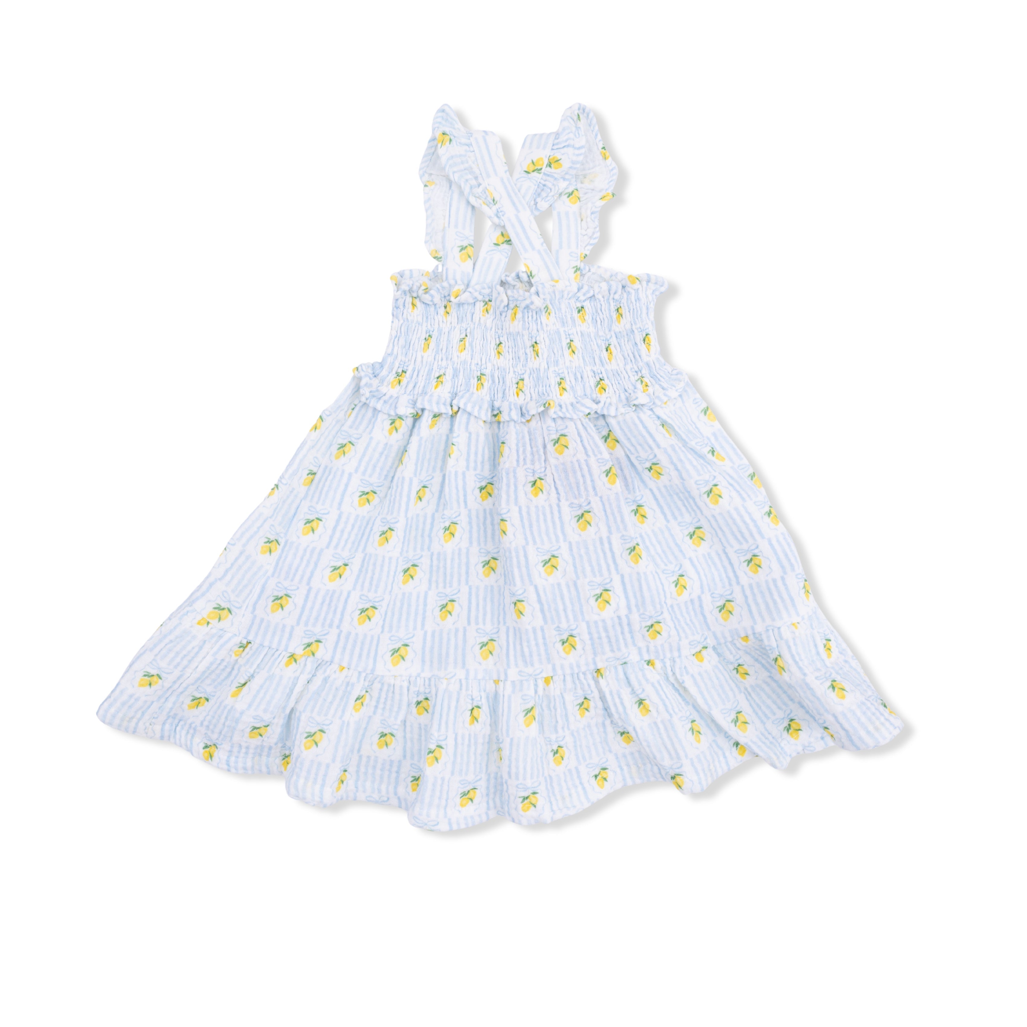 Lovely Lemons - Smocked Ruffle Sundress With Bloomer