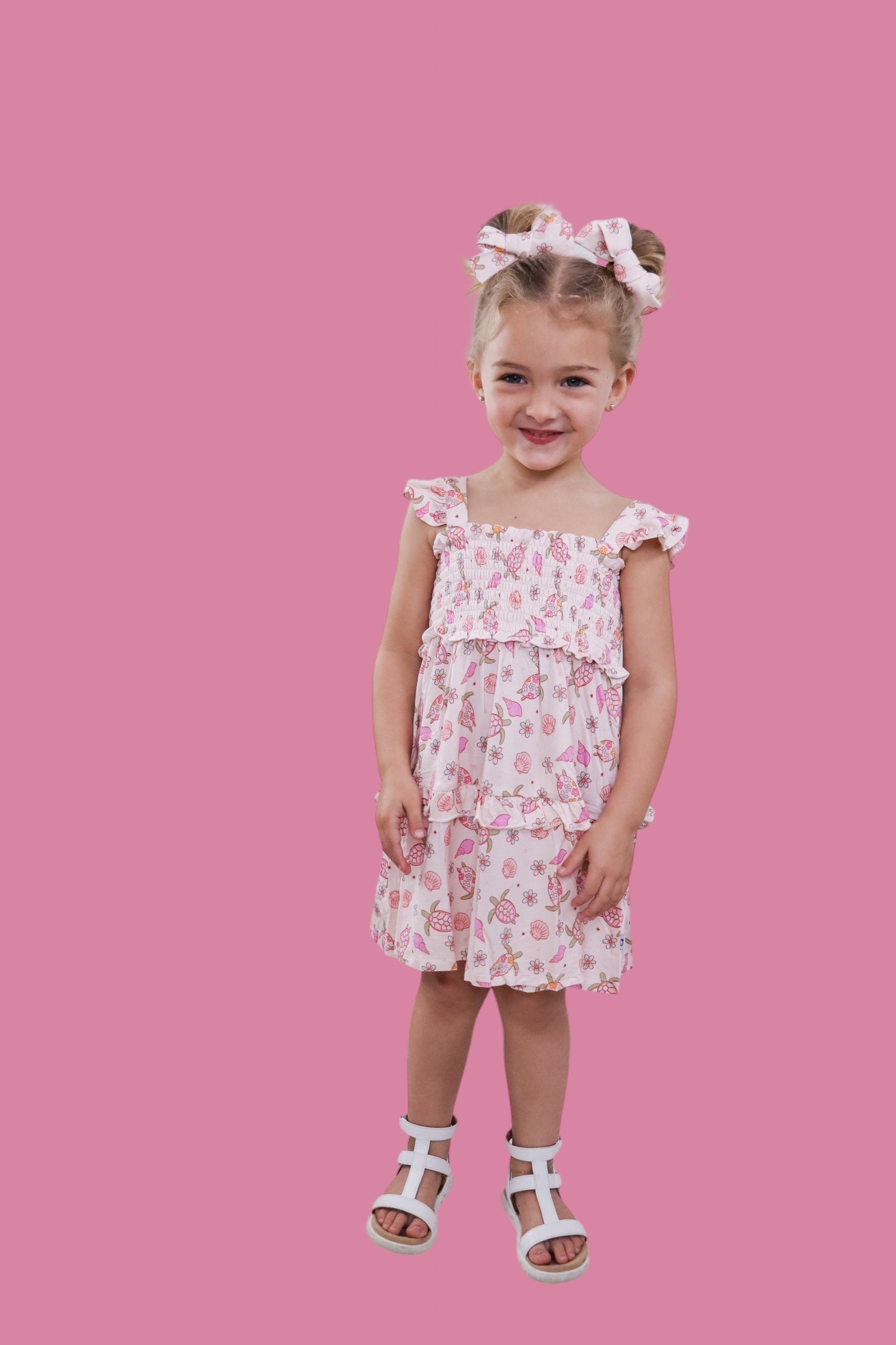 Exclusive Love Your Shell Dream Smocked Babydoll Dress