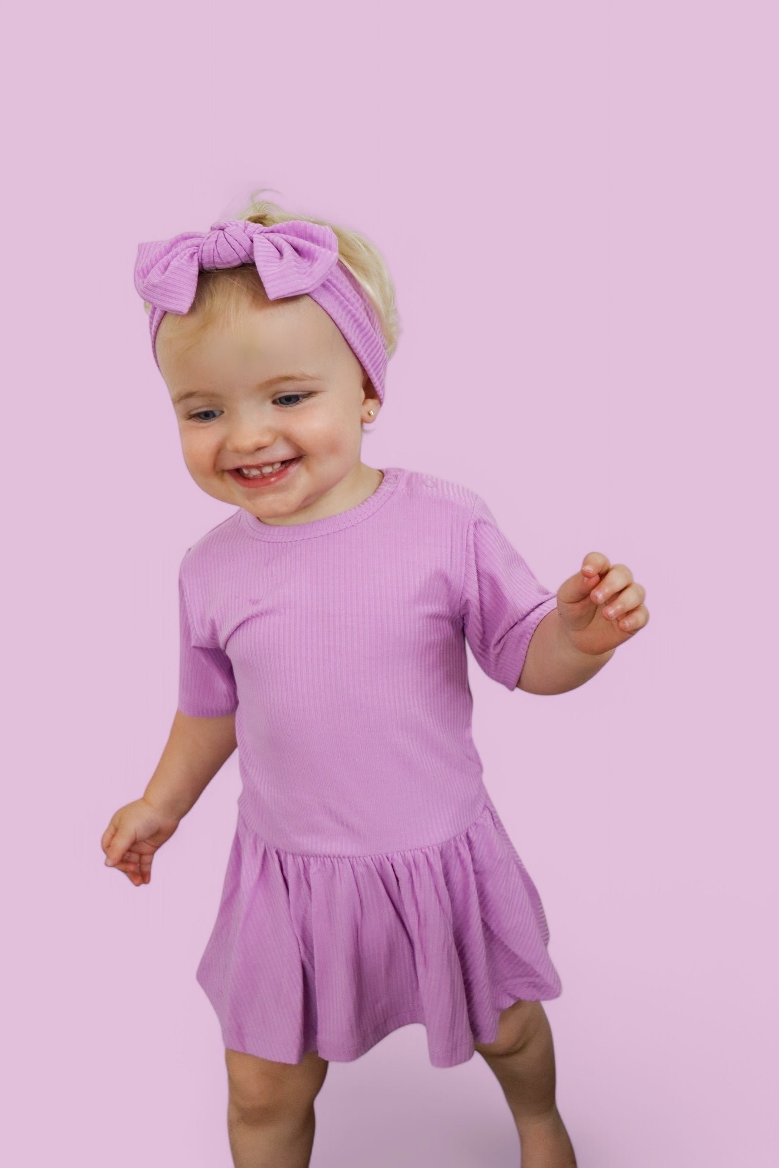 Forever Lilac Rib Dream Bodysuit Dress