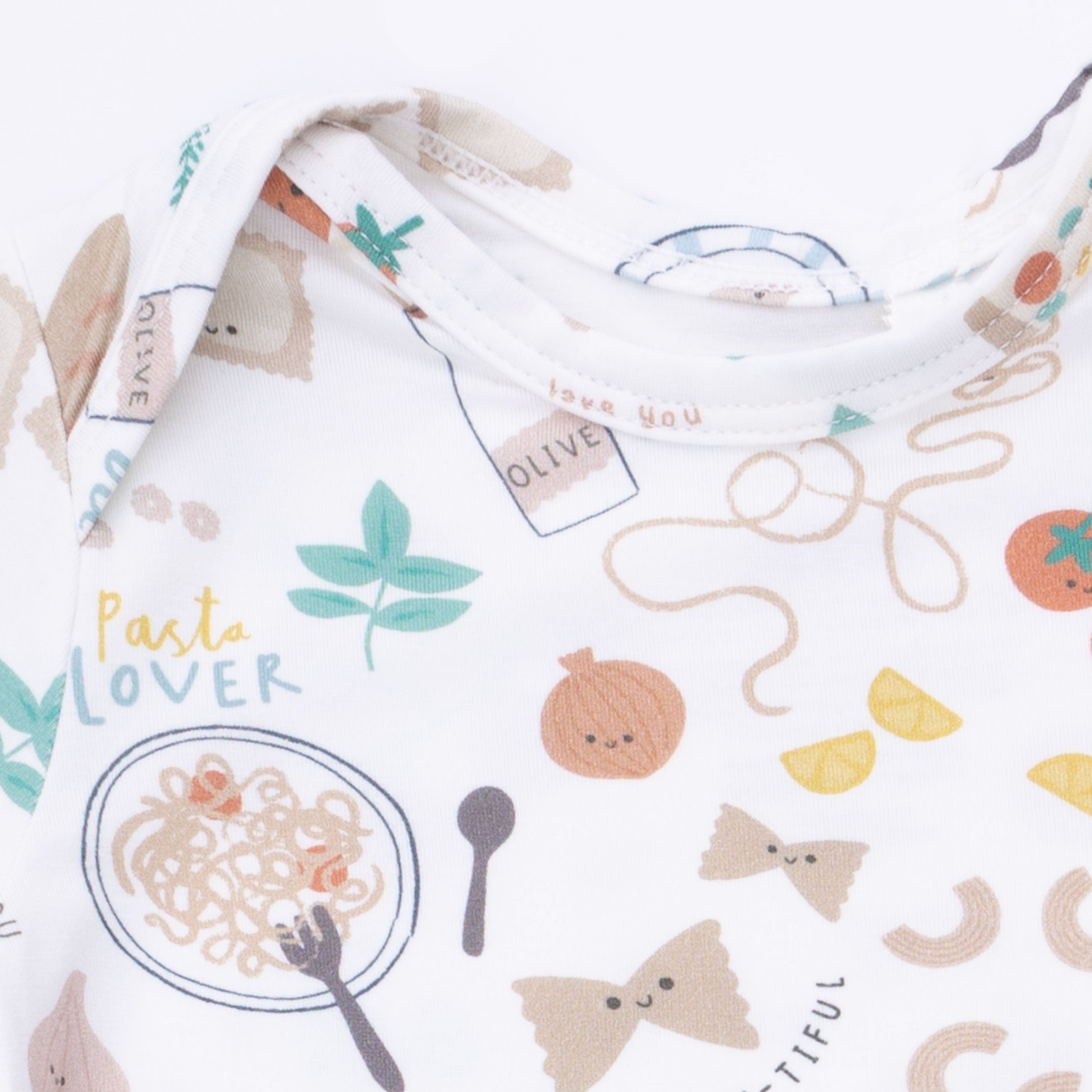 Pasta Lovers - Lap Shoulder Gown & Knotted Hat