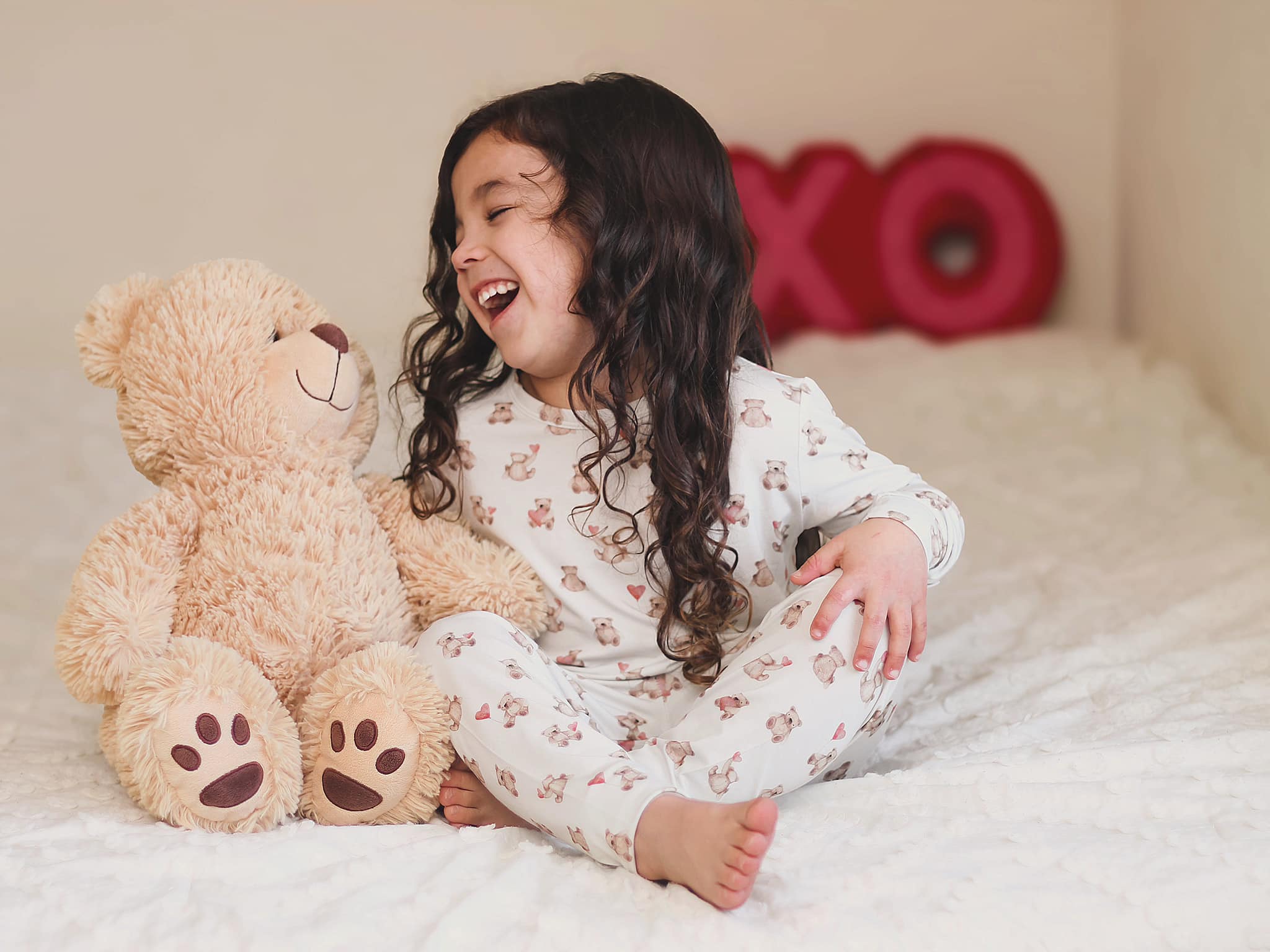 Teddy-gram 2pc Bamboo Pajama Set
