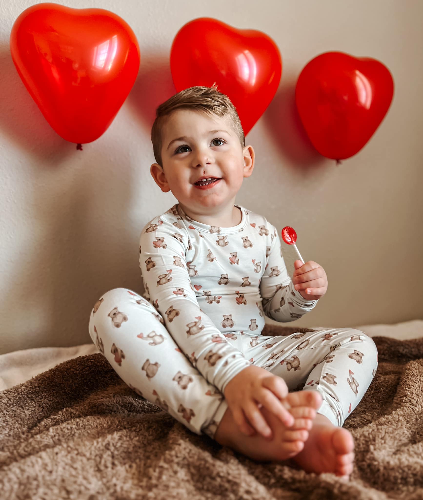 Teddy-gram 2pc Bamboo Pajama Set