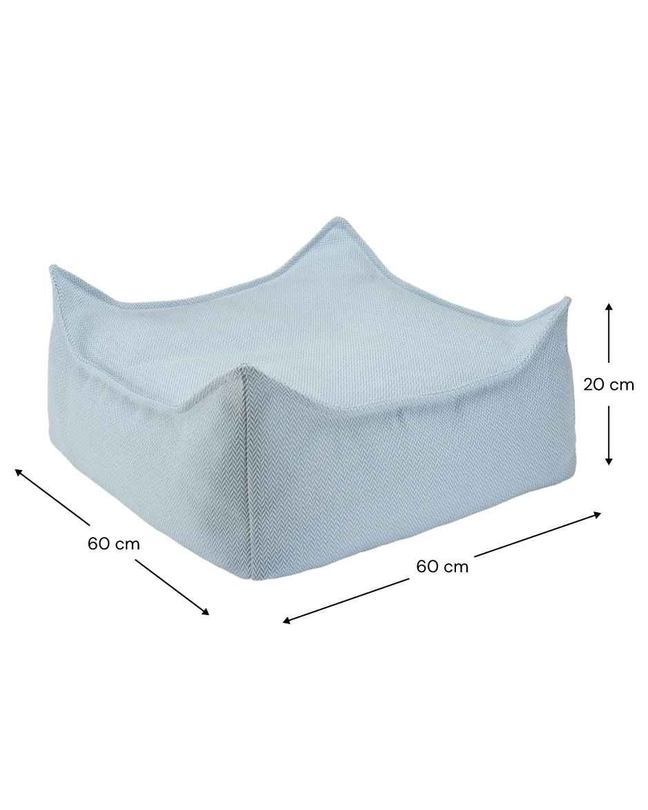 Azure Outdoor Square Ottoman