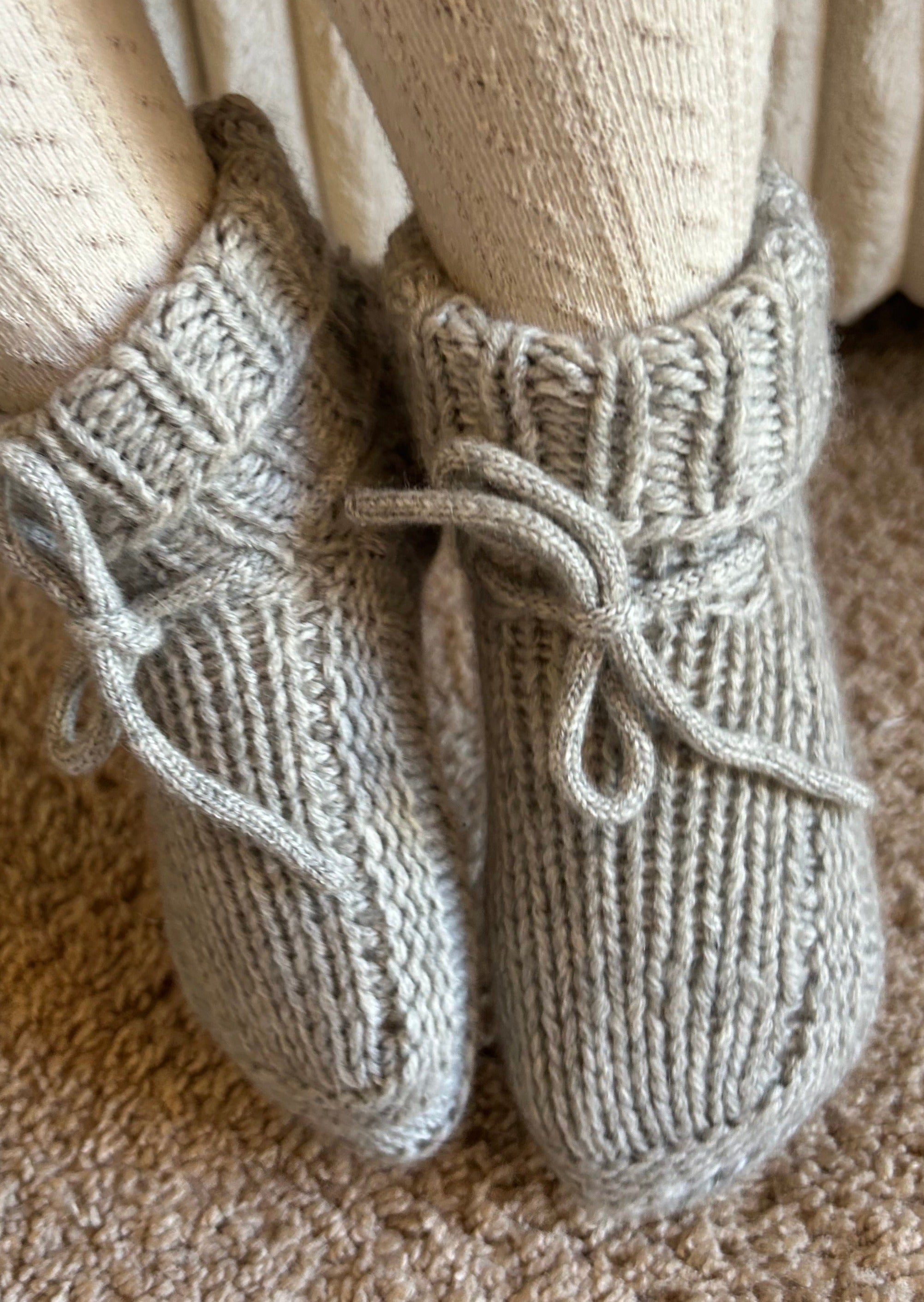 Cashmere Booties | Gray