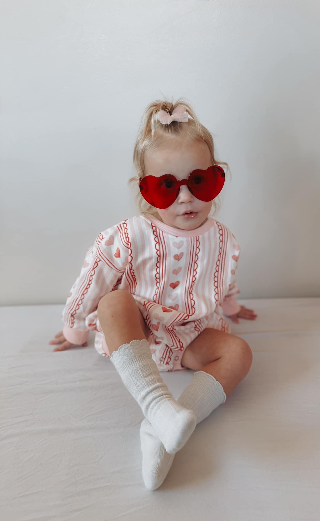 Laced With Love Sweatshirt Romper