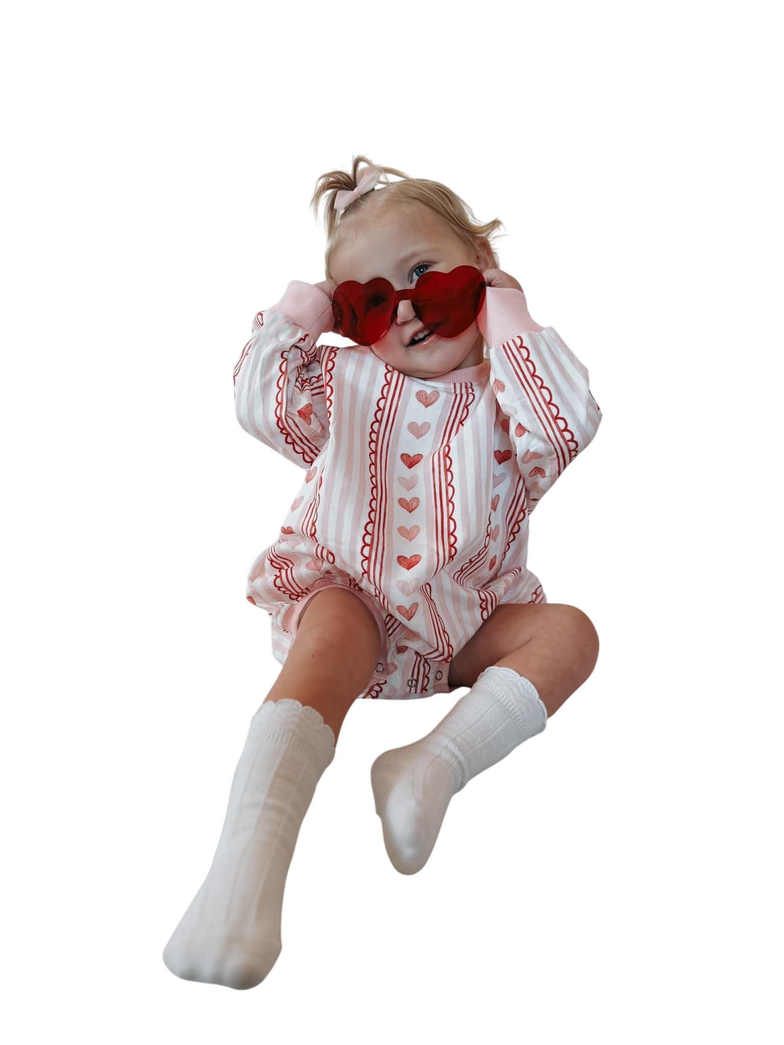 Laced With Love Sweatshirt Romper