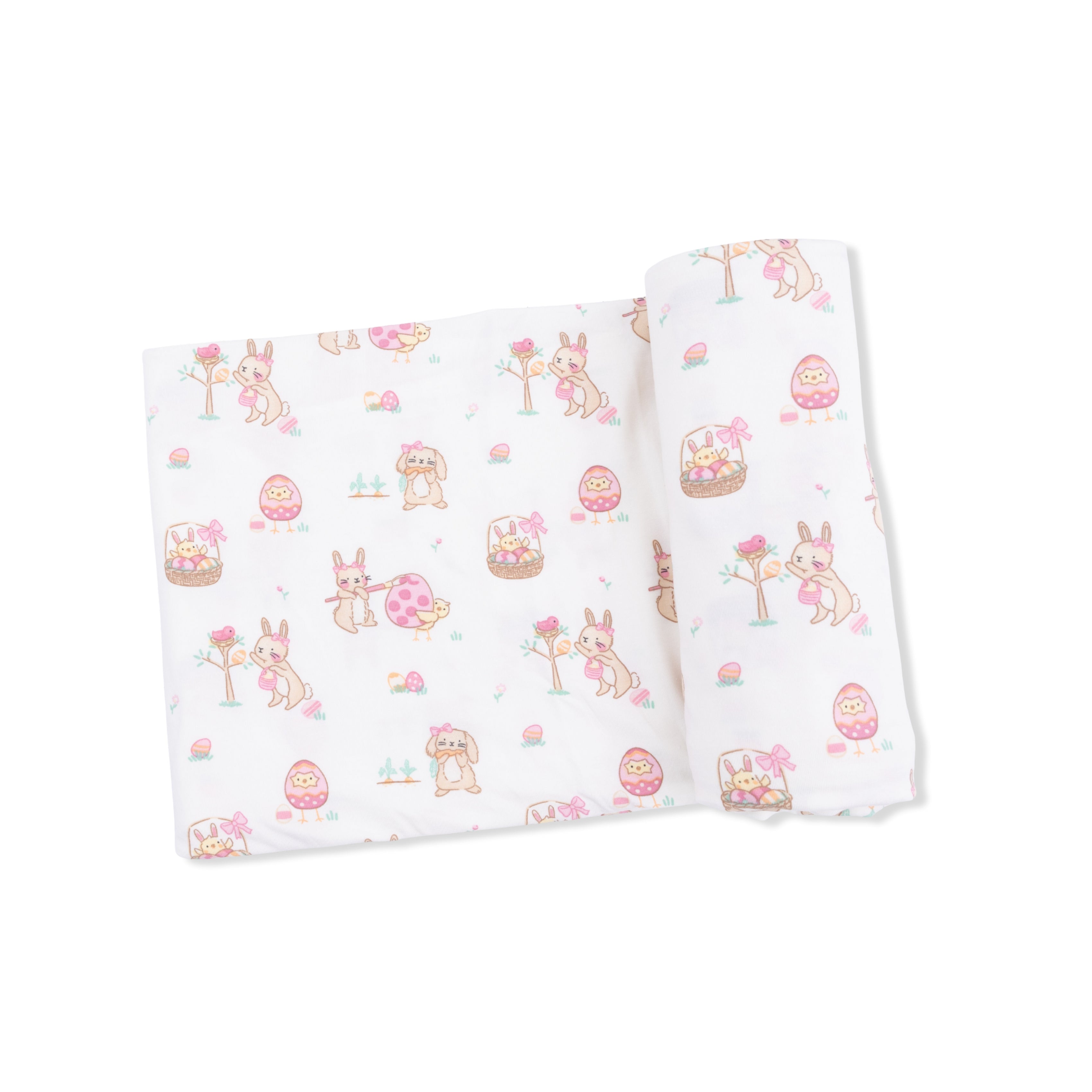 Easter Egg Hunt Pink - Swaddle Blanket