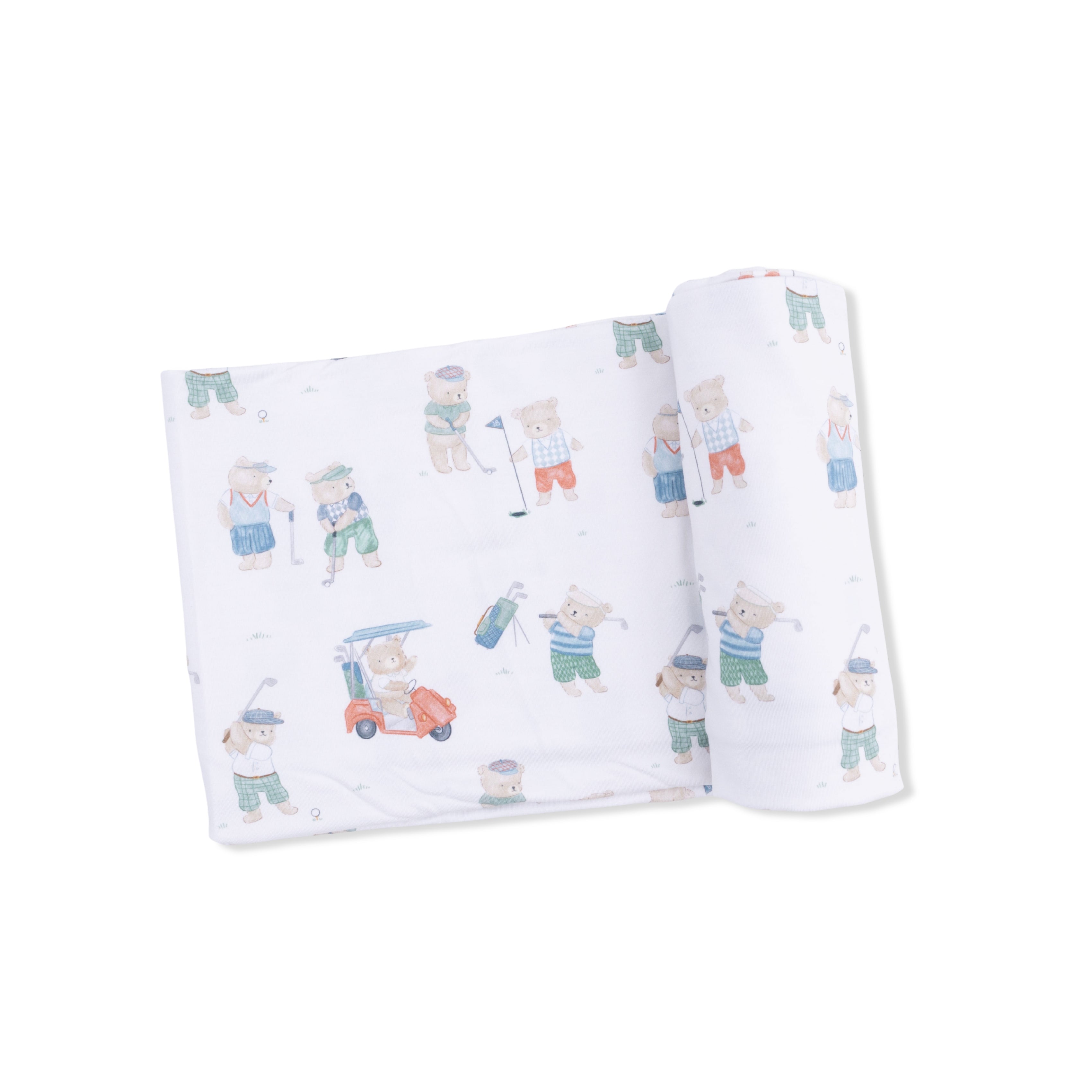 Golfing Teddy Bears - Swaddle Blanket
