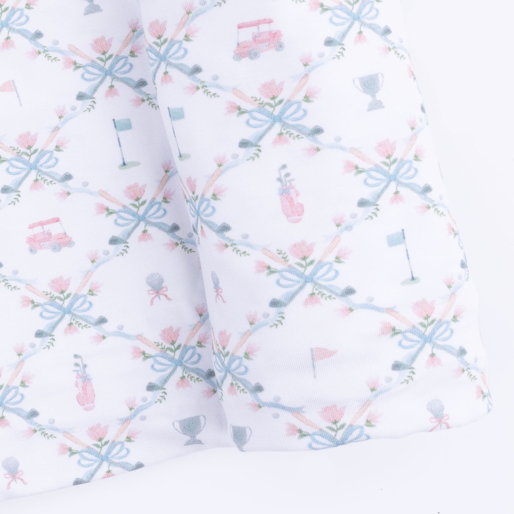 Golf Trellis Pink - Swaddle Blanket
