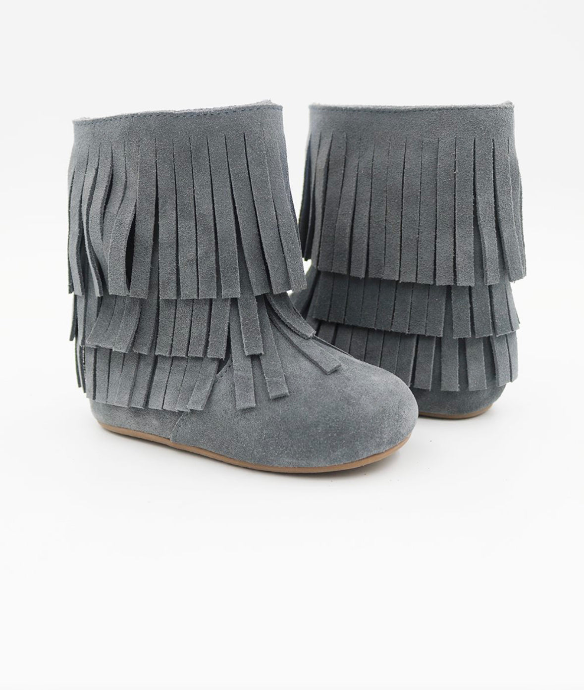 Kenzie Fringe 𝐁𝐎𝐎𝐓𝐒 - Grey