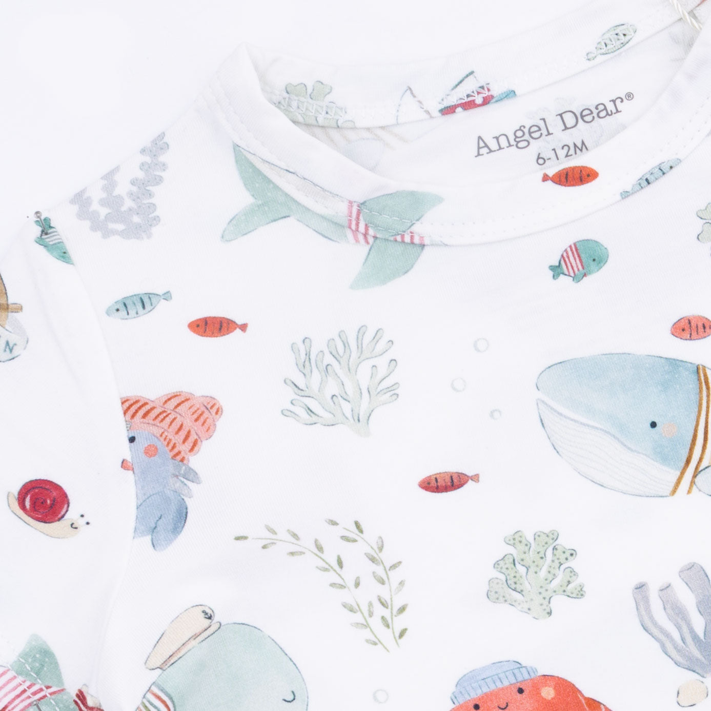 Sailor Sea Creatures - Crew Neck Tee With Casual Short