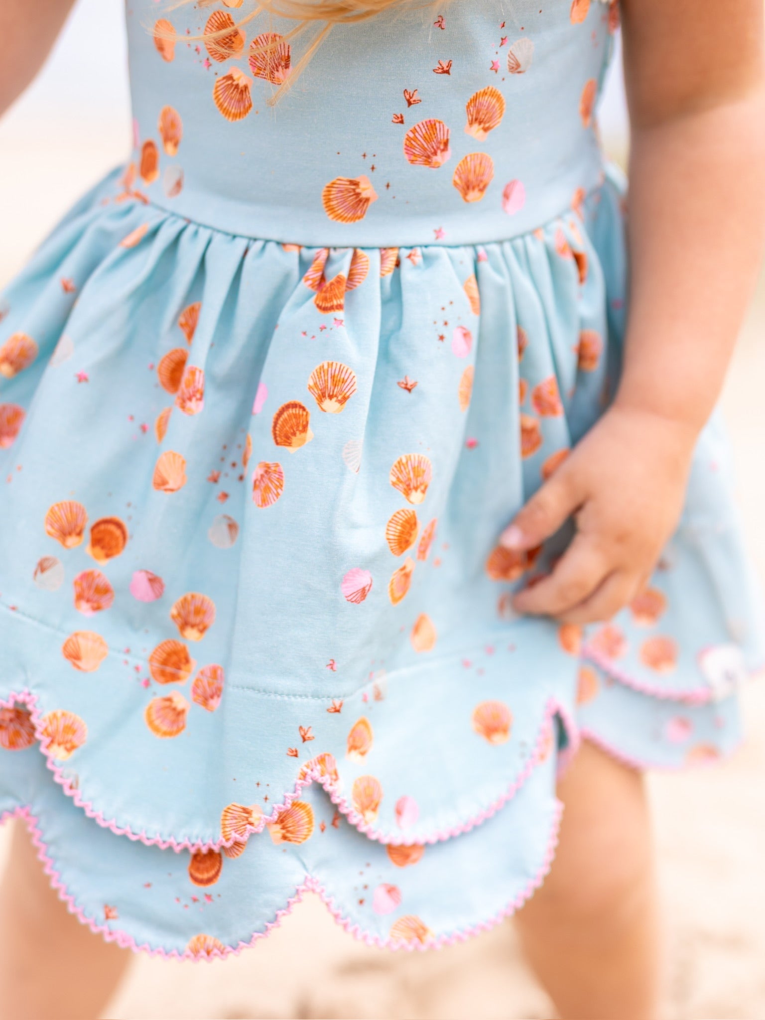 Mermaid Magic Scallop Tunic Set