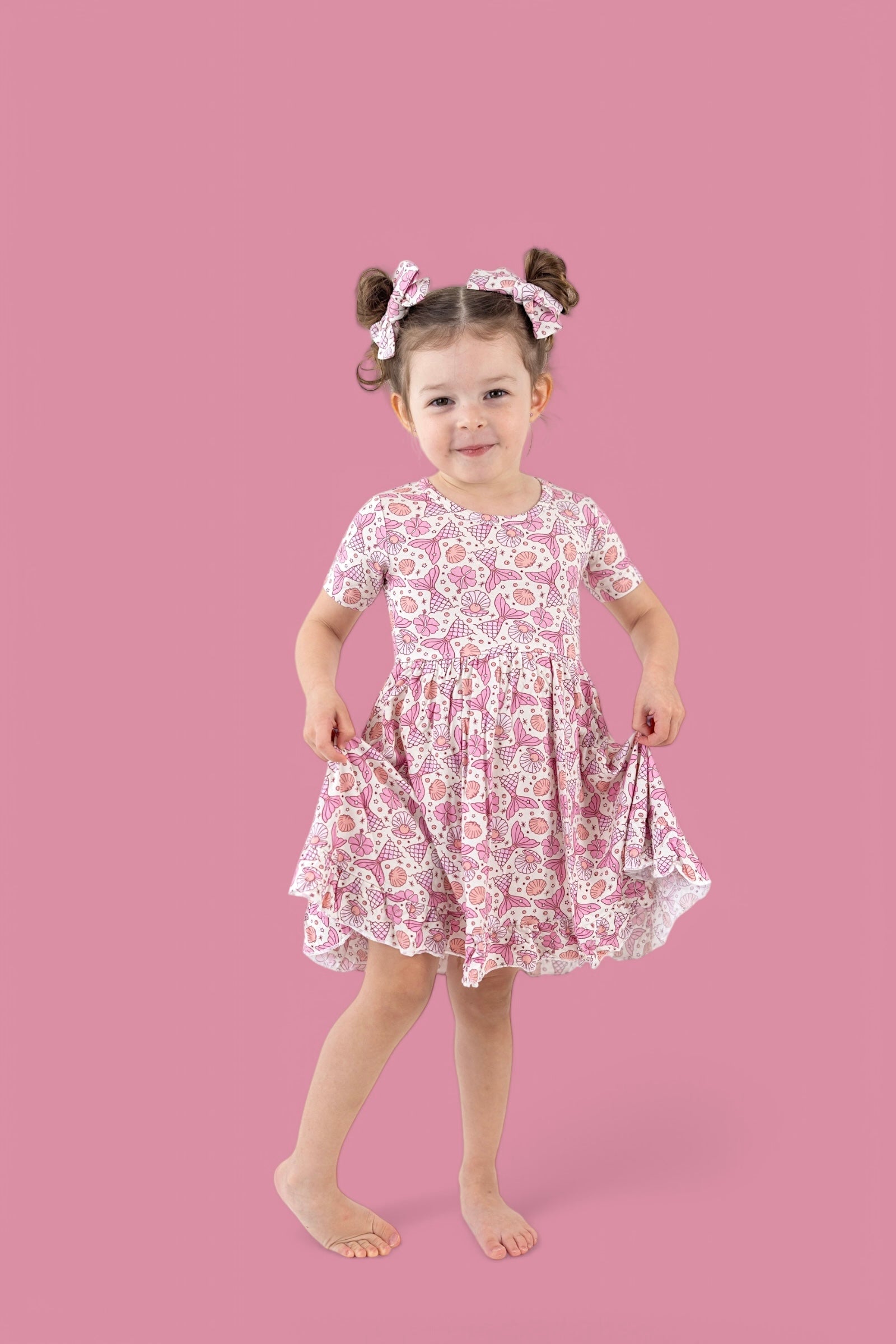 Magical Mermaid Dream Ruffle Dress