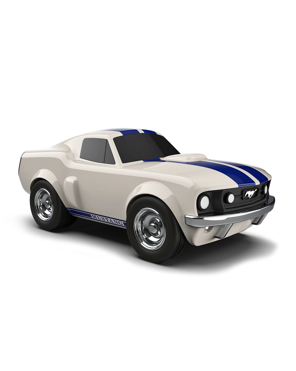Car Racing Car Ford Mustang Ivory White