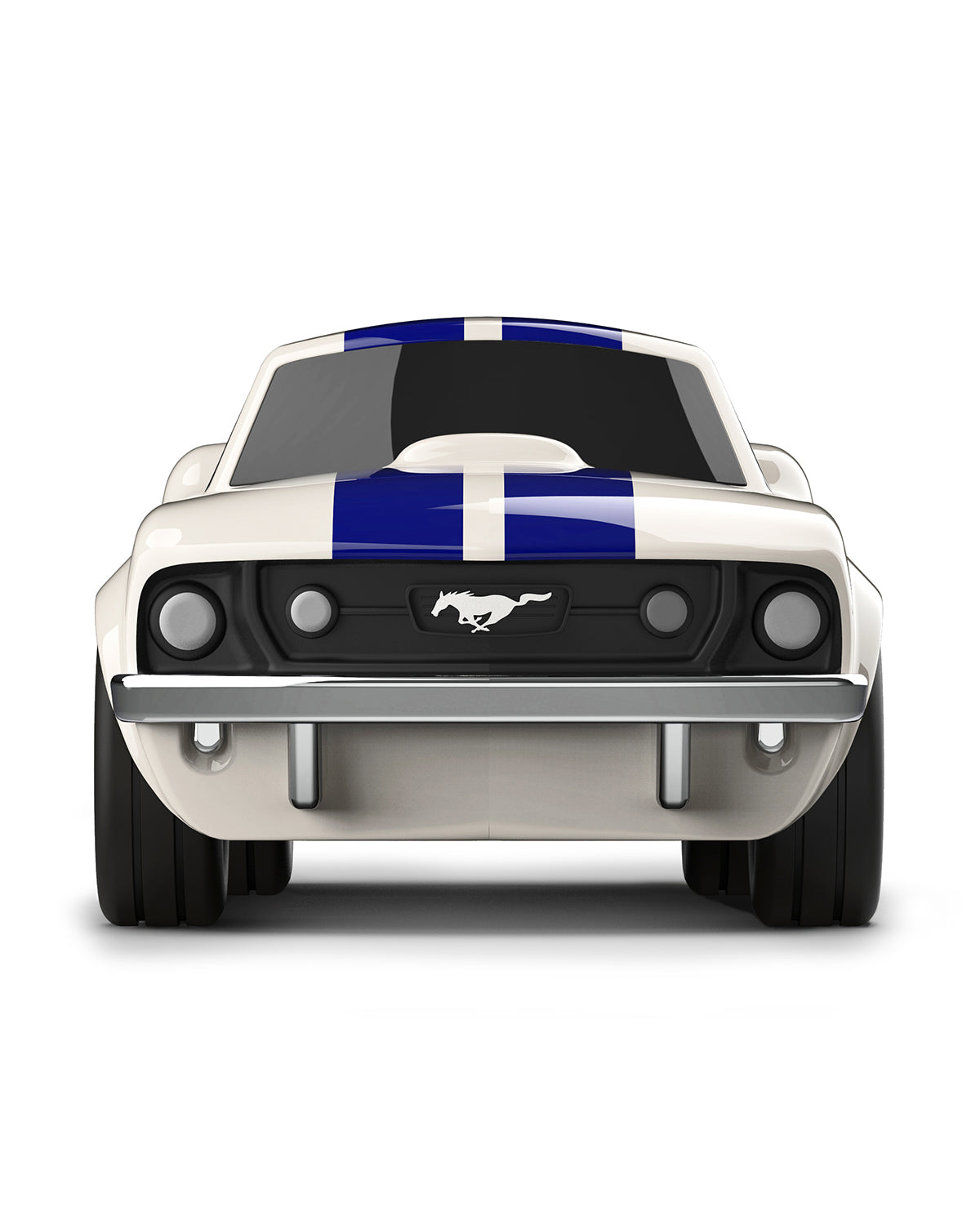 Car Racing Car Ford Mustang Ivory White