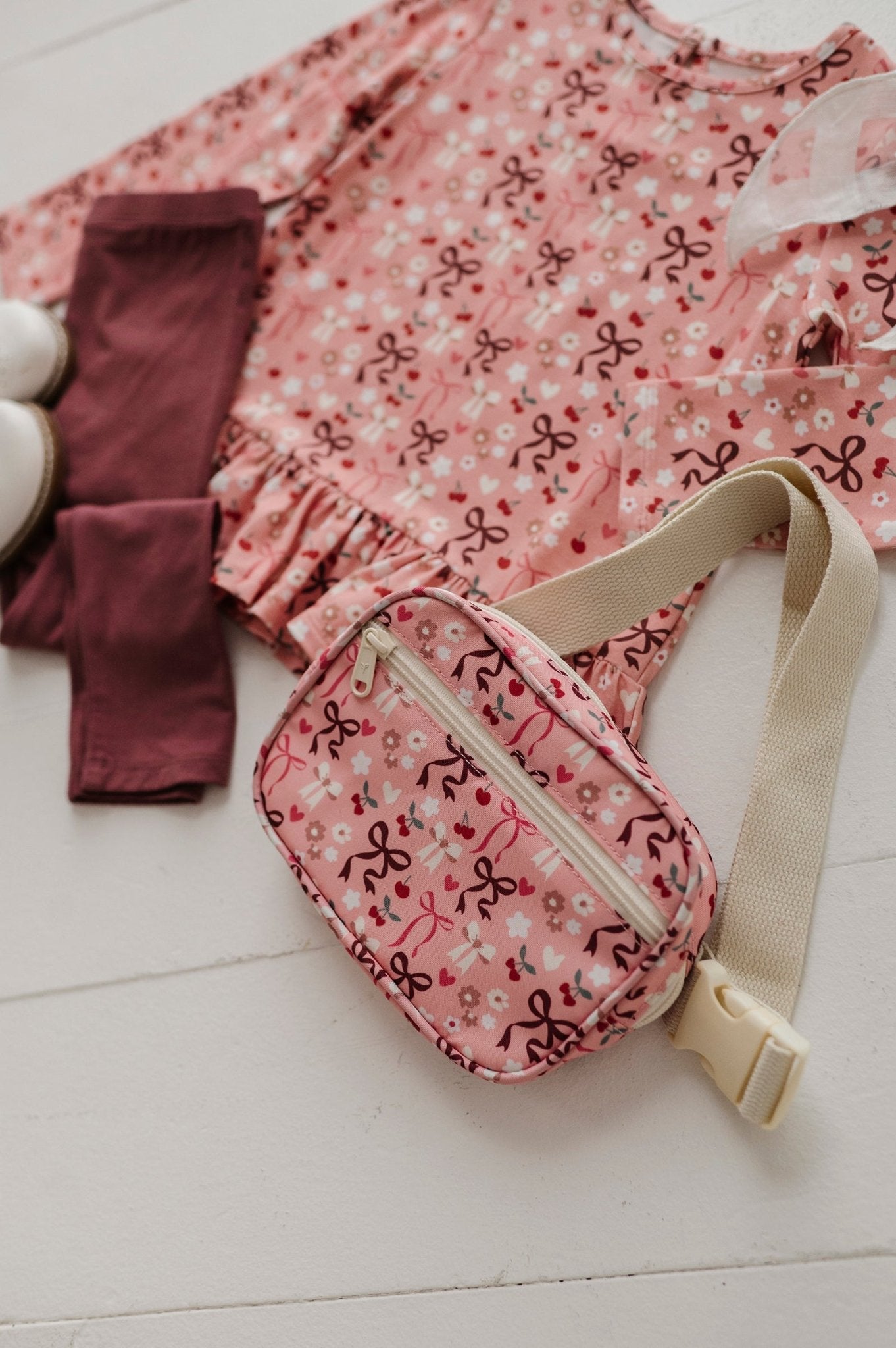 Girl's Long Sleeve Peplum Set