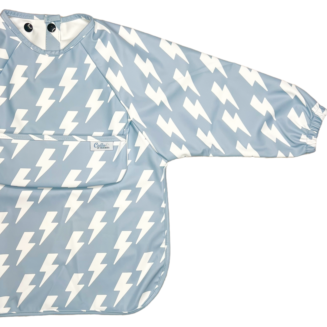 The Grayson Long Sleeve Bib - Lightning Bolts