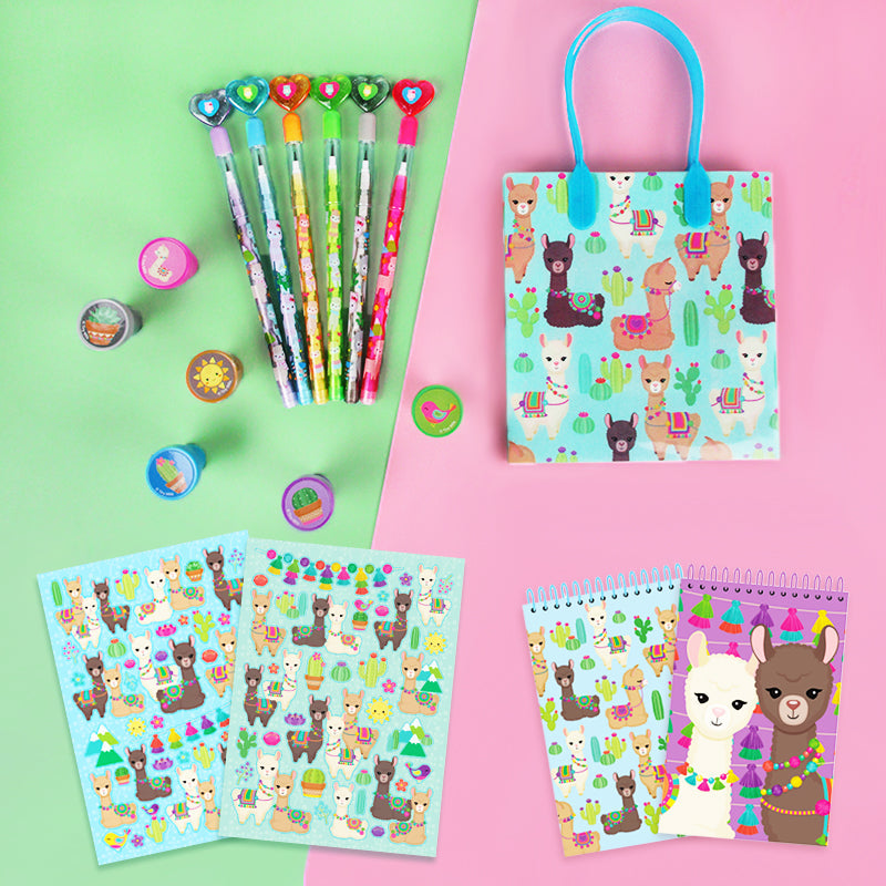 Llama Alapaca Party Favor Bundle For 12 Kids