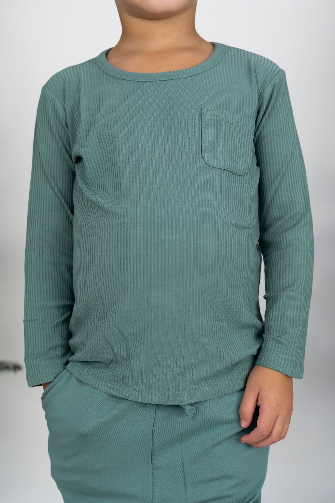 Sage Rib Dream Pocket Tee