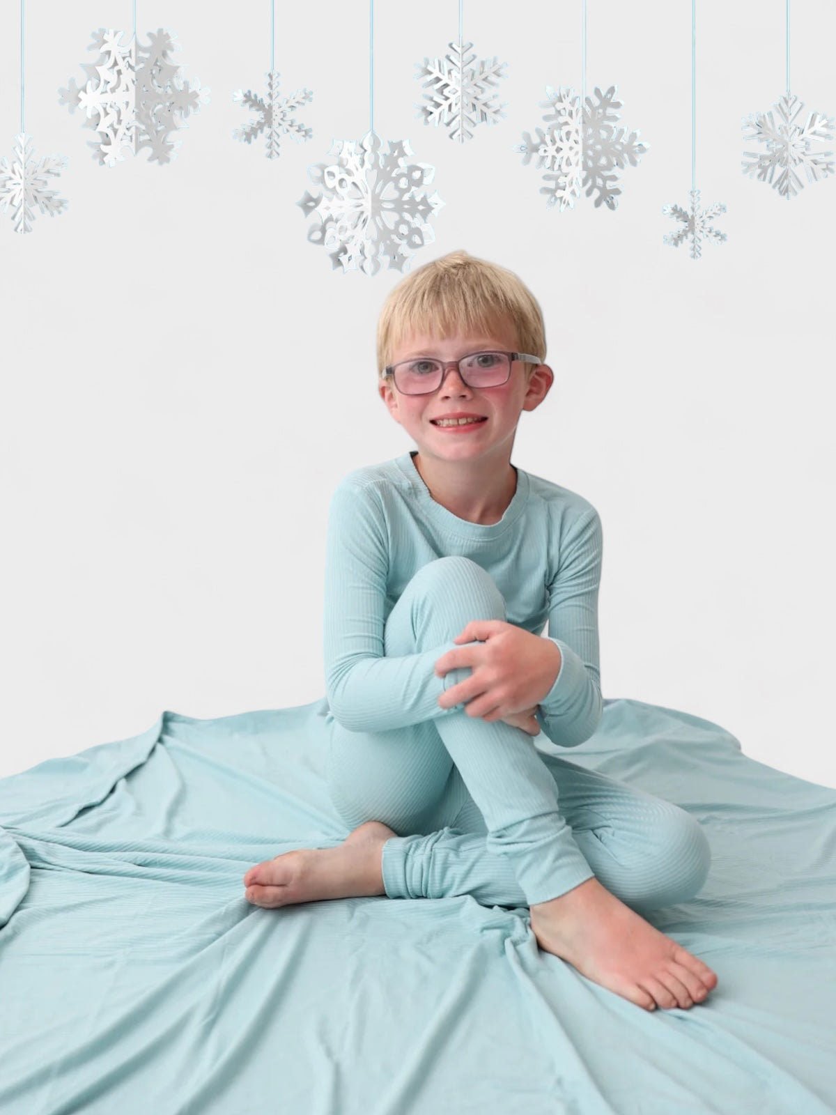 Hazy Blue Rib Dream Set