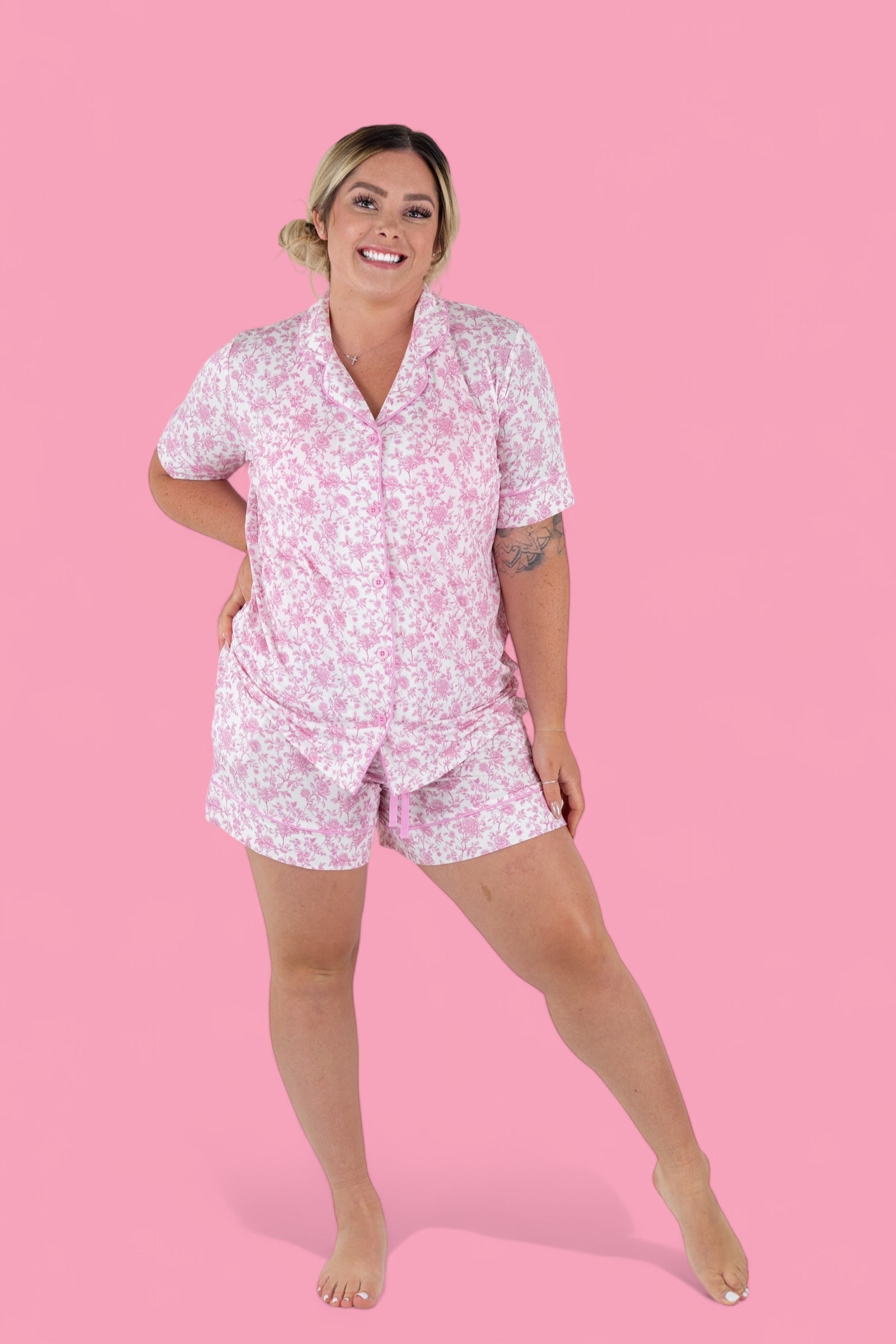 Rosewood Toile Women’s Dream Short Set