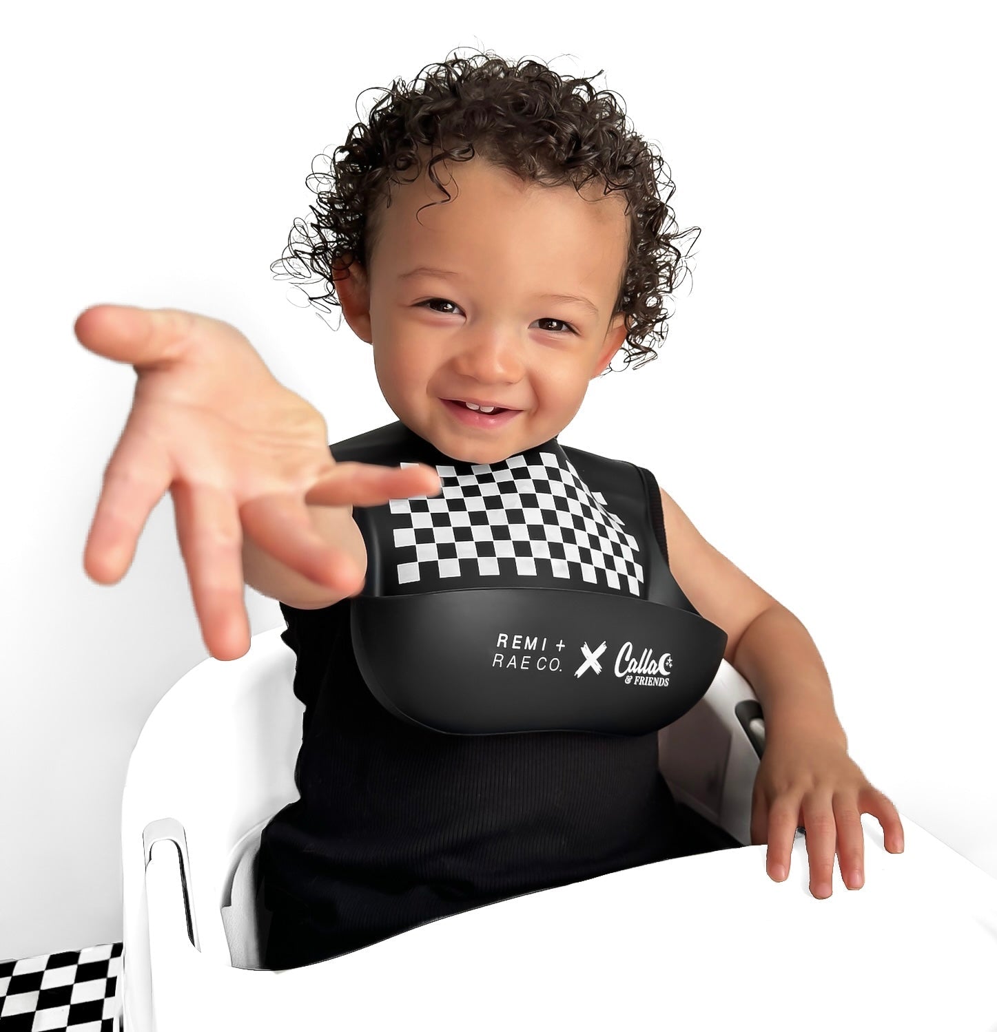 Checked Out Bib - Black