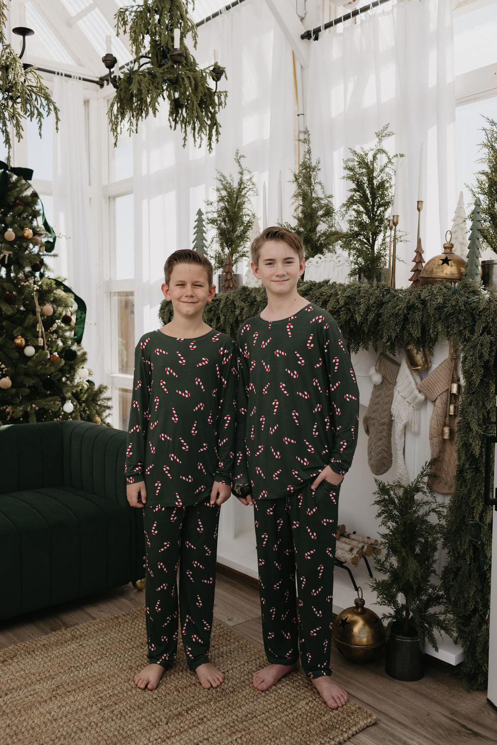 Pre-teen Straight Leg Bamboo Pajamas | Candy Cane Lane 2024