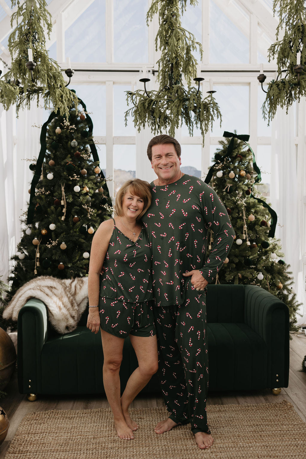 Men's Bamboo Pajamas | Candy Cane Lane 2024