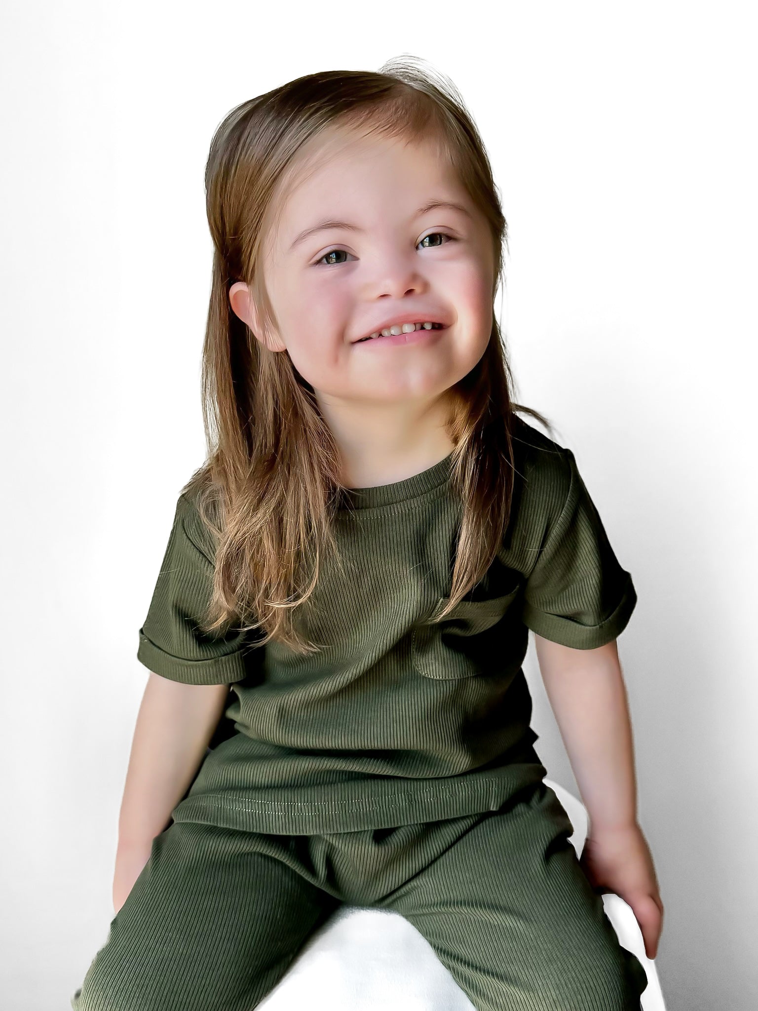 Bamboo Ribbed Pocket Tee - Hunter