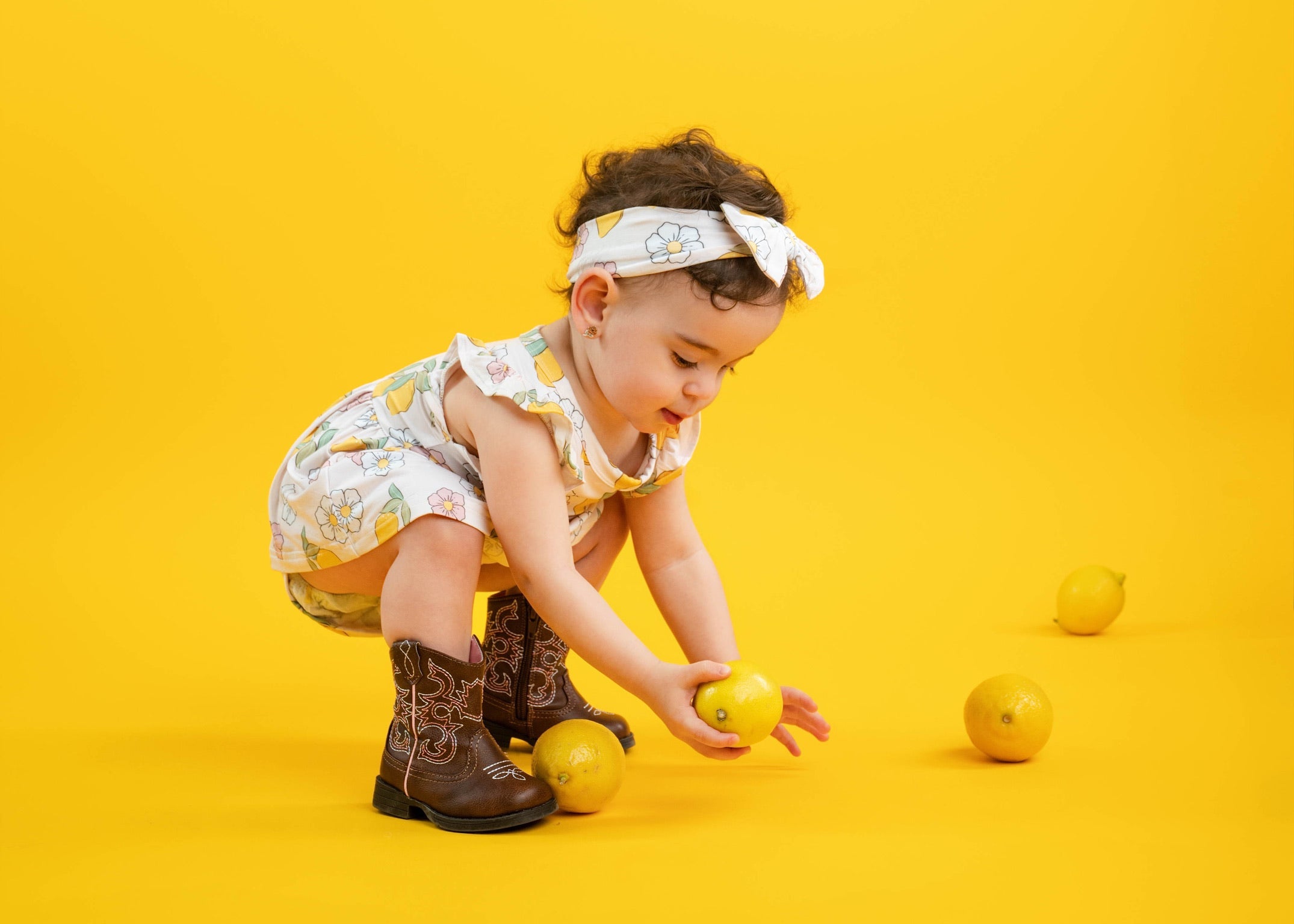 Lemon Twirl Dress With Bodysuit